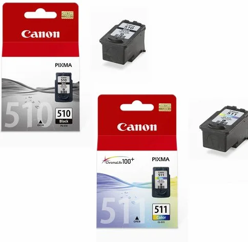 2 wkłady atramentowe do drukarki Canon Pixma MP490 - czarny + trójkolorowy