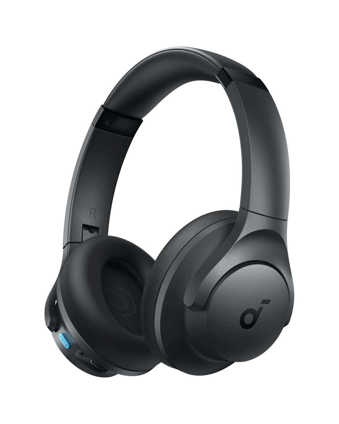 soundcore Bezprzewodowe nauszne słuchawki Bluetooth Anker Q11i, głębokie basy, 60 godzin odtwarzania, dźwięk wysokiej rozdzielczości, zdejmowane nauszniki, połączenie wielopunktowe (Ciemnoszary)