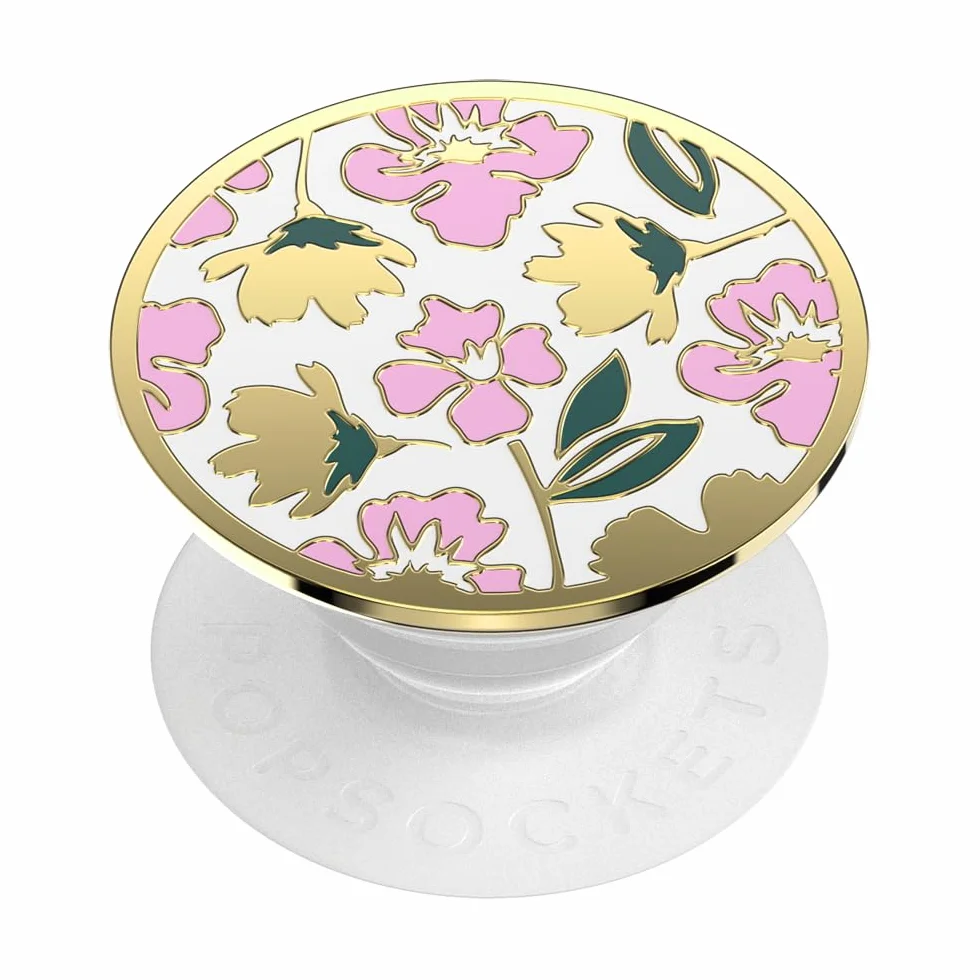 PopSockets: PopGrip - Rozkładany uchwyt i podstawka do telefonów oraz tabletów z wymiennymi krążkami PopTops - Enamel Feel Pretty
