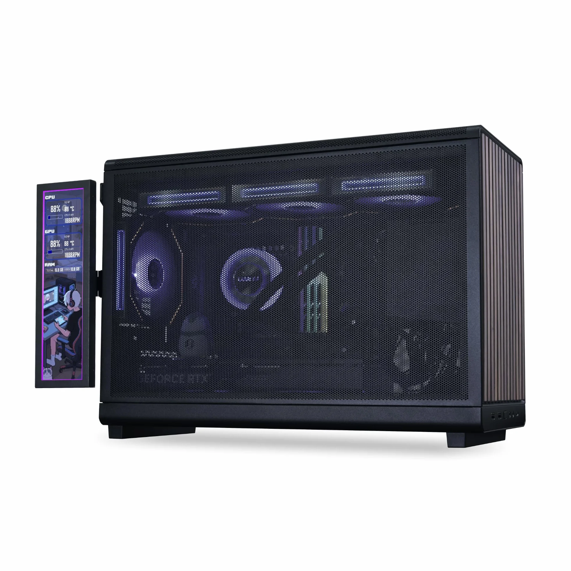 Lian Li Uniwersalny wyświetlacz 22.4 cm do czarnych obudów USB ARGB IPS LCD 1920x480
