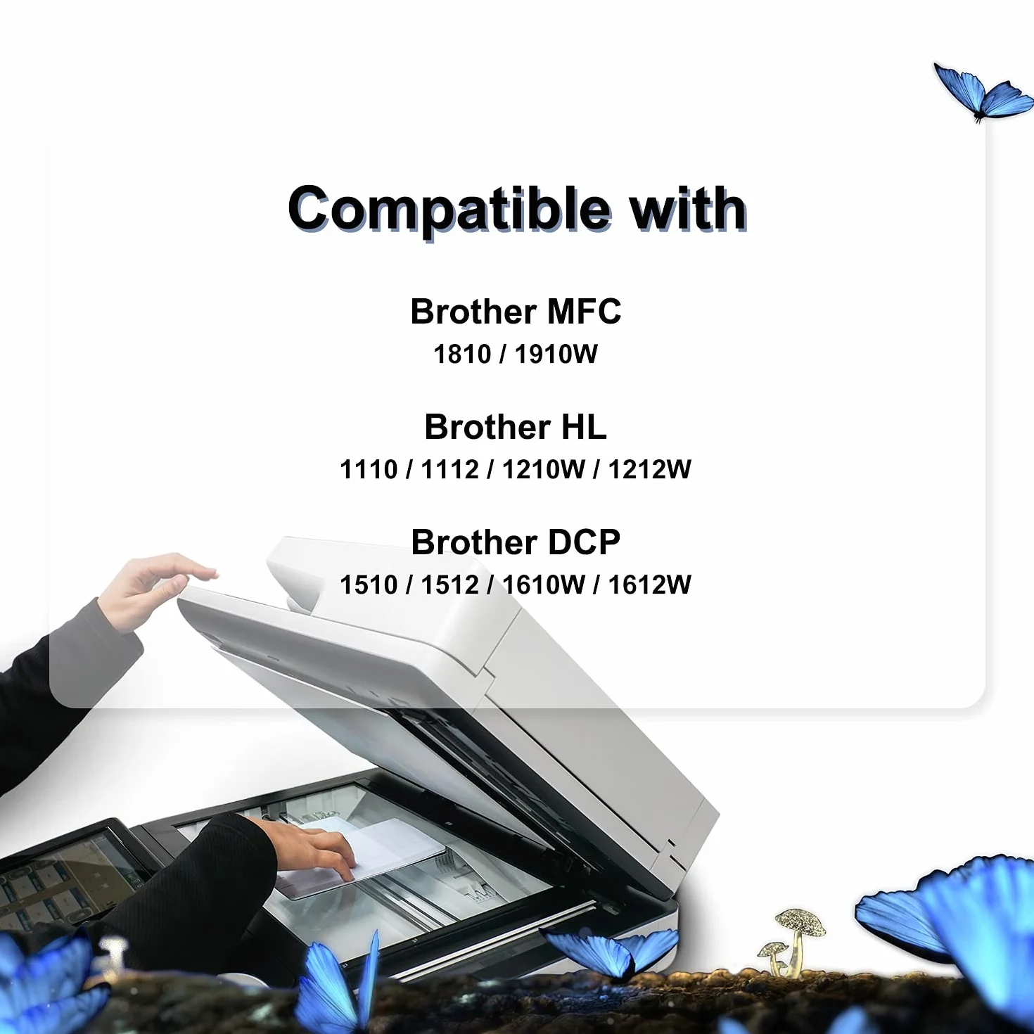 LOSMANN 2x czarny toner kompatybilny z Brother TN1050 TN-1050 do Brother HL-1201 1112E 1210W 1211W 1212W MFC-1810 1810E 1815 1910W 1911NW DCP-1510 1510E 1512 155 12A 15 12E 1601 1610W 1612 1612 W