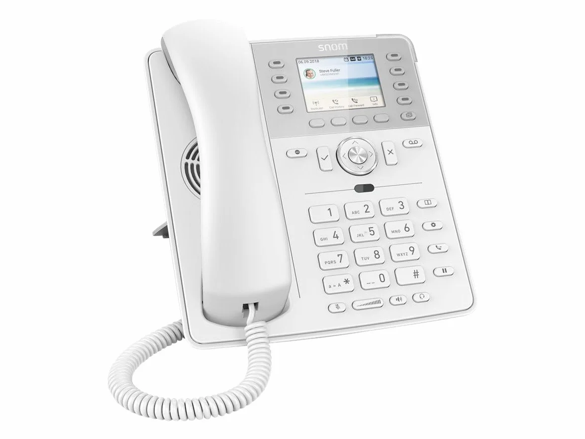 Snom D735 VOIP Tischtelefon (SIP) Gigabit White PROMO (Ohne Headset) VOIP