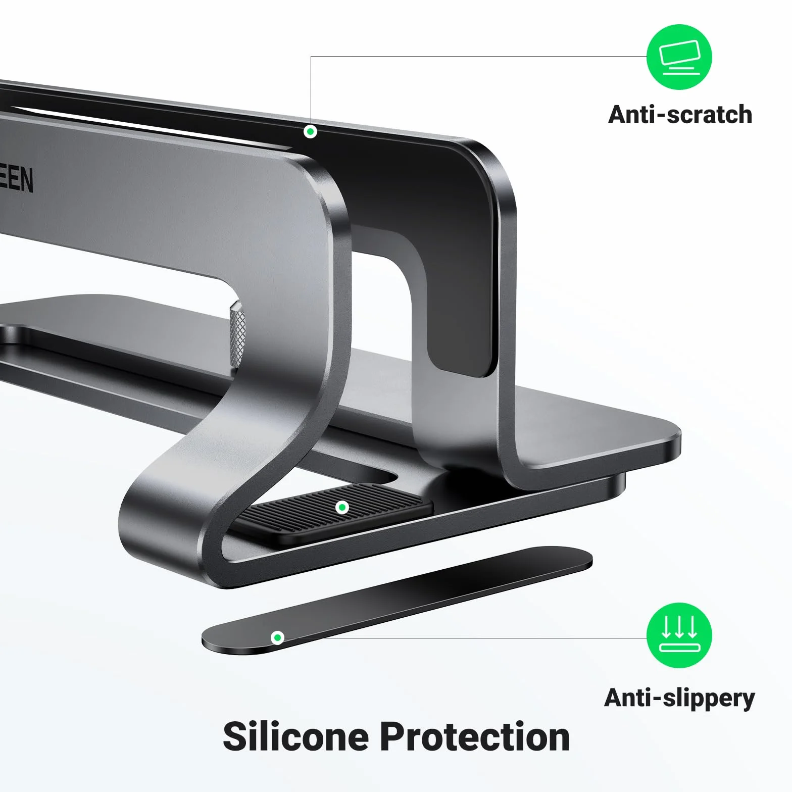 UGREEN Aluminiowa Regulowana Pionowa Podstawka na Laptopa MacBook Pro Air MateBook Chromebook