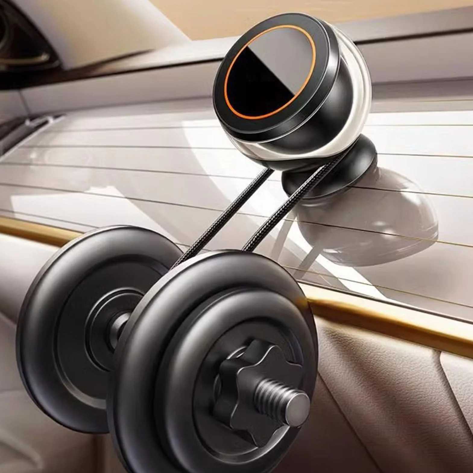 Magnetyczny Uchwyt Samochodowy 360 Stopniowy Magnetyczny Uchwyt Samochodowy | Regulowany Uchwyt Montowany Na Desce Rozdzielczej Lusterku Lub Szybie