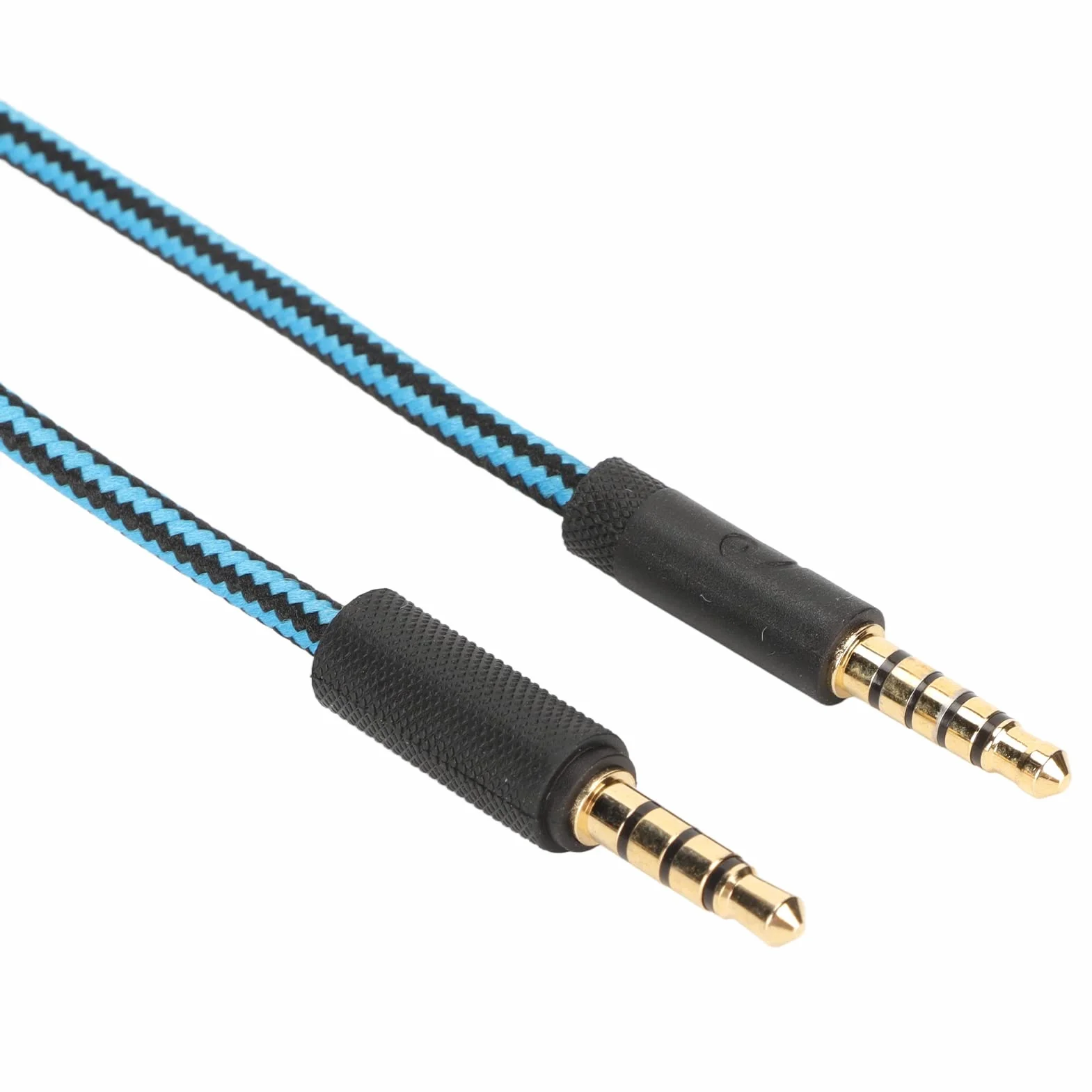Ejoyous Kabel do słuchawek zamiennych do słuchawek gamingowych, tkany kabel do słuchawek z regulacją głośności i wyłącznikiem wyciszającym do G Pro G Pro X G433 (niebieski)