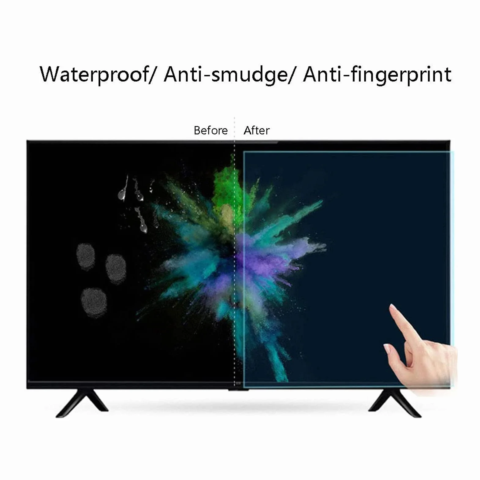 Matowa folia ochronna do telewizora 32" 43" 49" 50" 55" 58" 65" matowa folia ochronna na ekran TV, ochrona przed promieniowaniem UV, ochrona oczu, 1101 x 620 cm