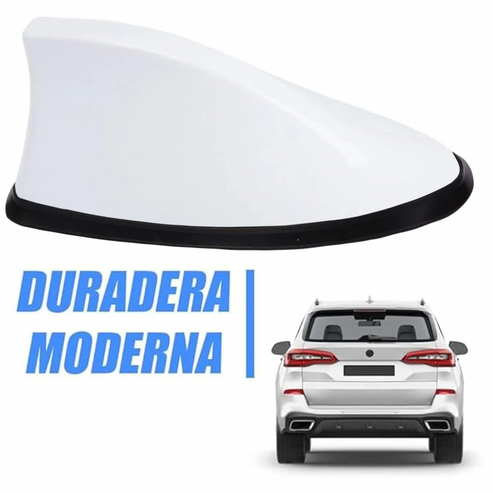 Voarge Uniwersalny Auto Rekin Fin Dach Antena Płetwa Samochodowa, Górny Dach Radio, Biały