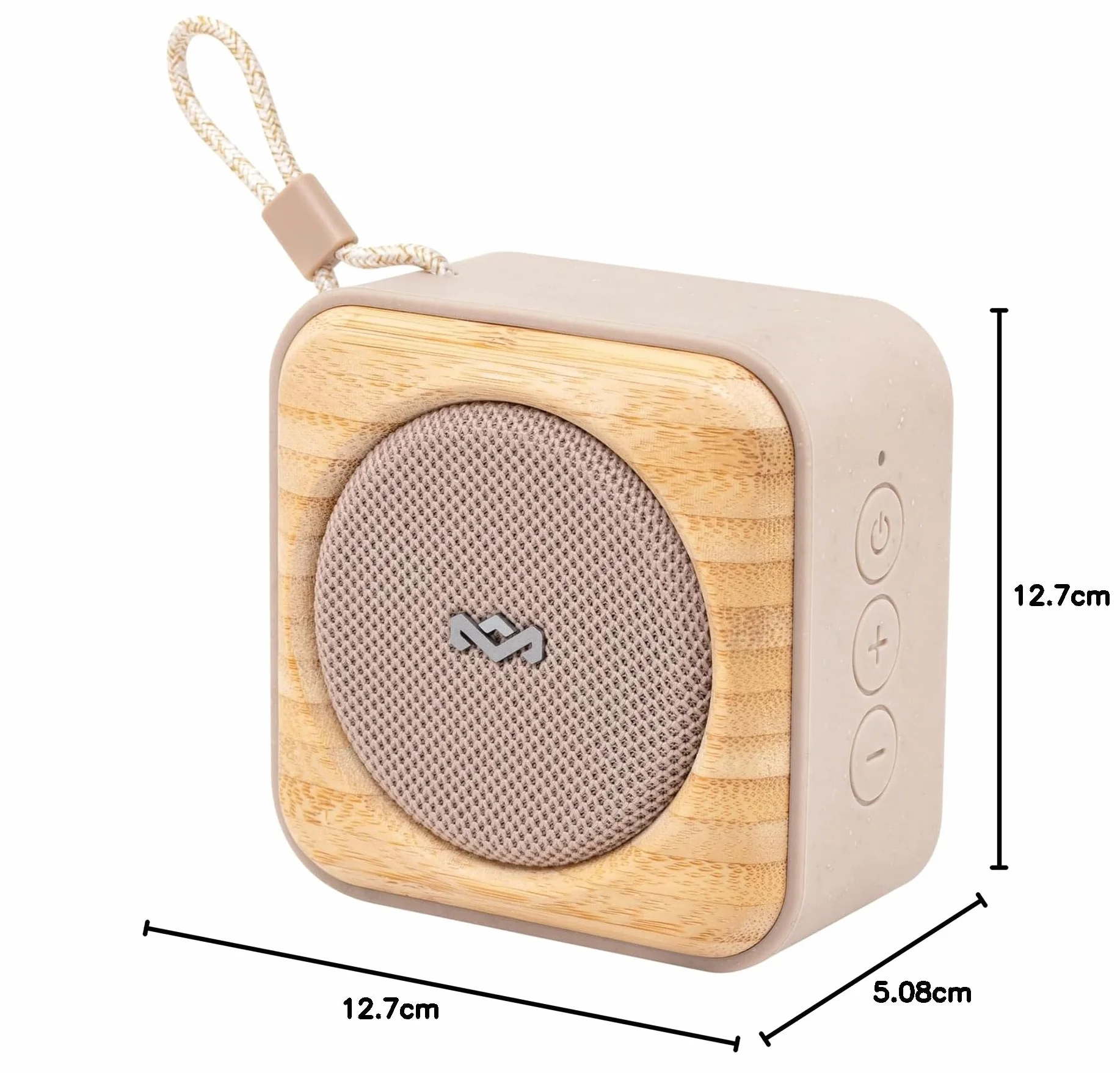 House of Marley Roots Głośnik Bluetooth – mały przenośny głośnik Bluetooth do podróży i na zewnątrz, odporny na warunki atmosferyczne i wodoodporność IP67, czas odtwarzania 10 godzin – bezprzewodowe