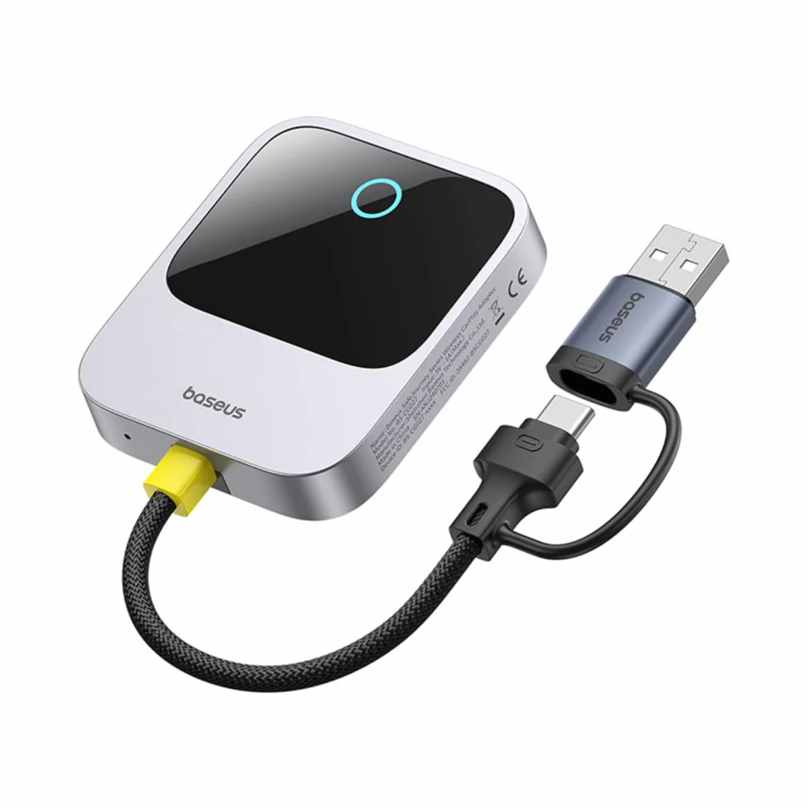 Baseus Bezprzewodowy adapter Carplay serii Safejourney Space Gre