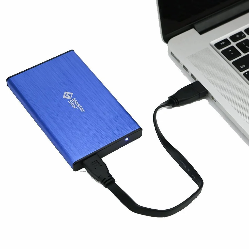 MasterStor Zewnętrzny dysk twardy 320 GB USB 3.0 Super-Fast 2,5-calowy dysk twardy SATA laptop przenośny dysk twardy niebieski