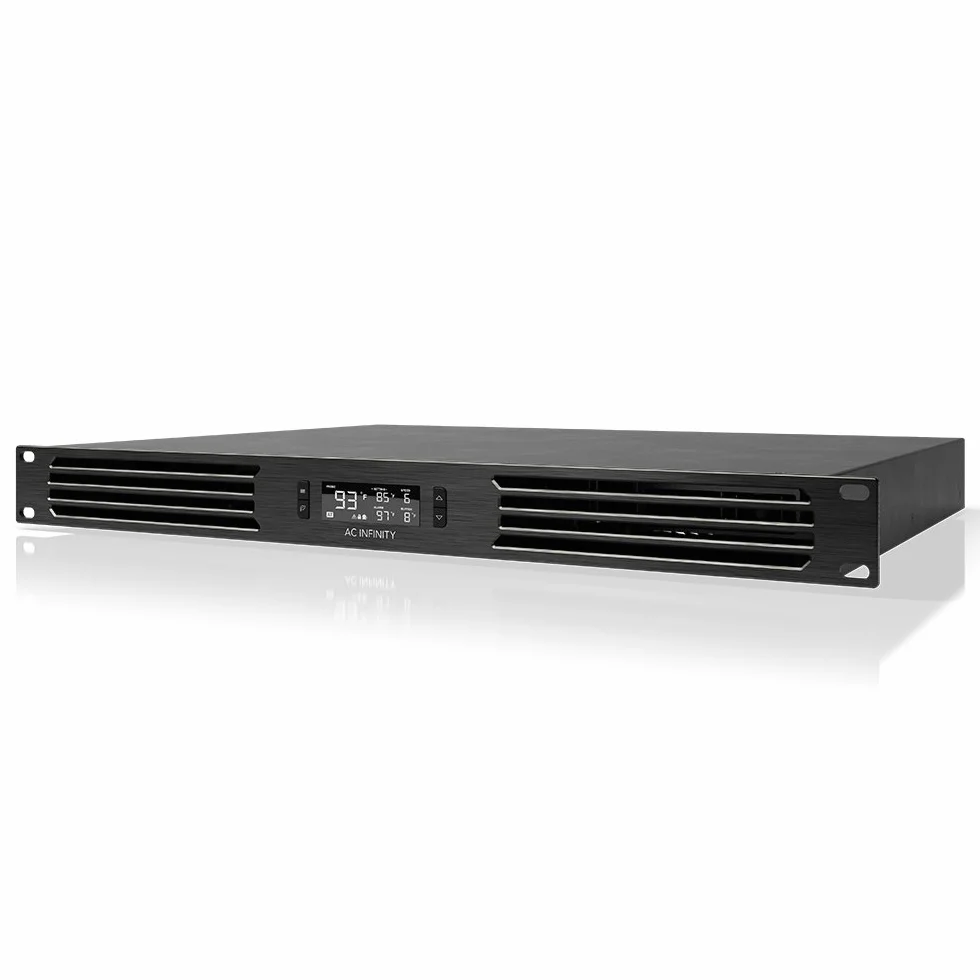 AC Infinity CLOUDPLATE T6, wentylator do montażu w szafie 1U, przedni przepływ powietrza wylotowego, do chłodzenia AV, kina domowego, stojaków sieciowych 48.3 cm | Zaprojektowany do chłodzenia AV, kina domowego, stojaków sieciowych 48.3 cm
