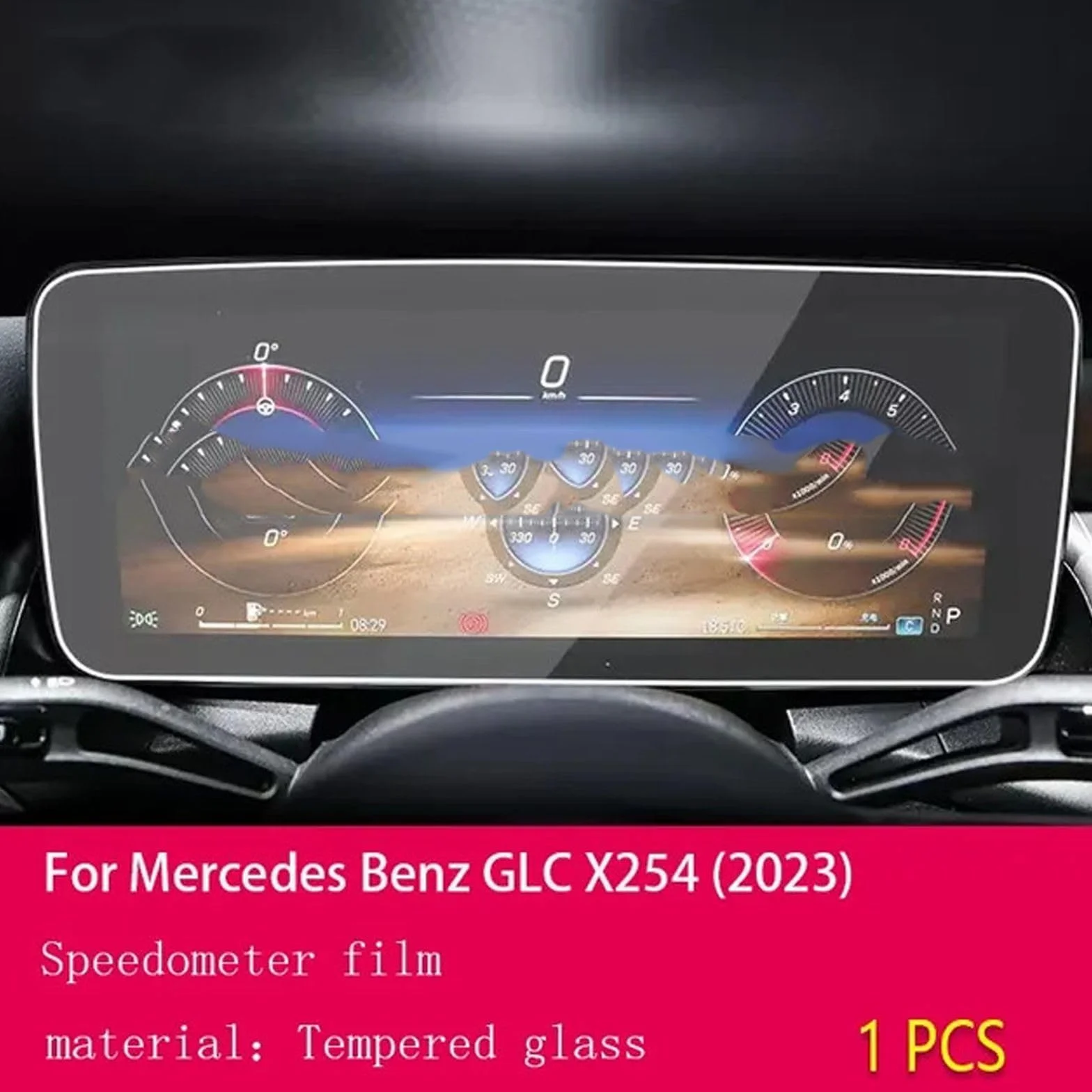 Samochodowa konsola środkowa ekran LCD hartowane szkło folia ochronna folia szklana, do Mercedes Benz GLC X254 2023 akcesoria samochodowe