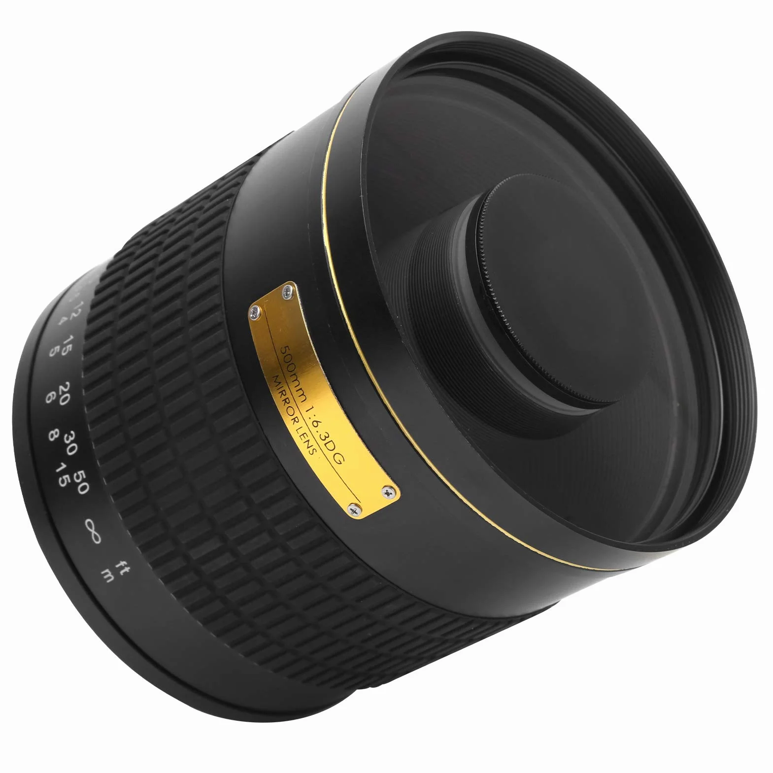 Teleobiektyw Lustrzany 500 Mm F6,3 do Aparatu z Mocowaniem EF, Lekka Konstrukcja Zapewniająca wygodę Użytkowania, Obiektyw z ręczną regulacją Ostrości do Fotografowania Owadów i Turystyki