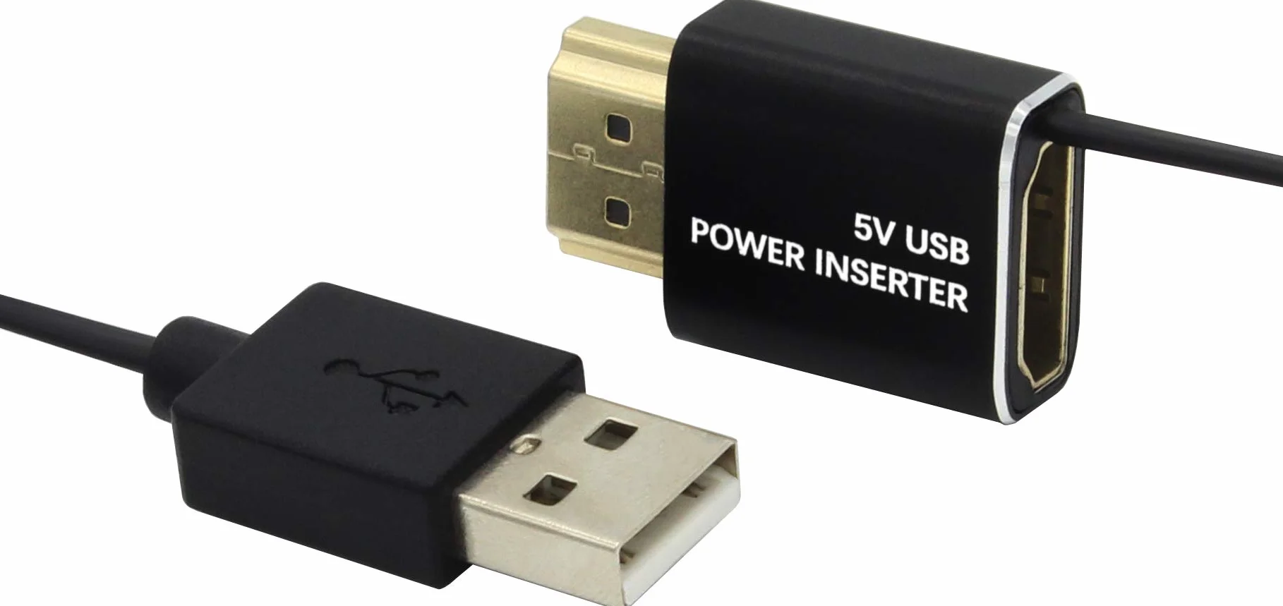 RUIPRO Wkładka USB żeńska HDMI na męskie złącze zasilania HDMI 5 V