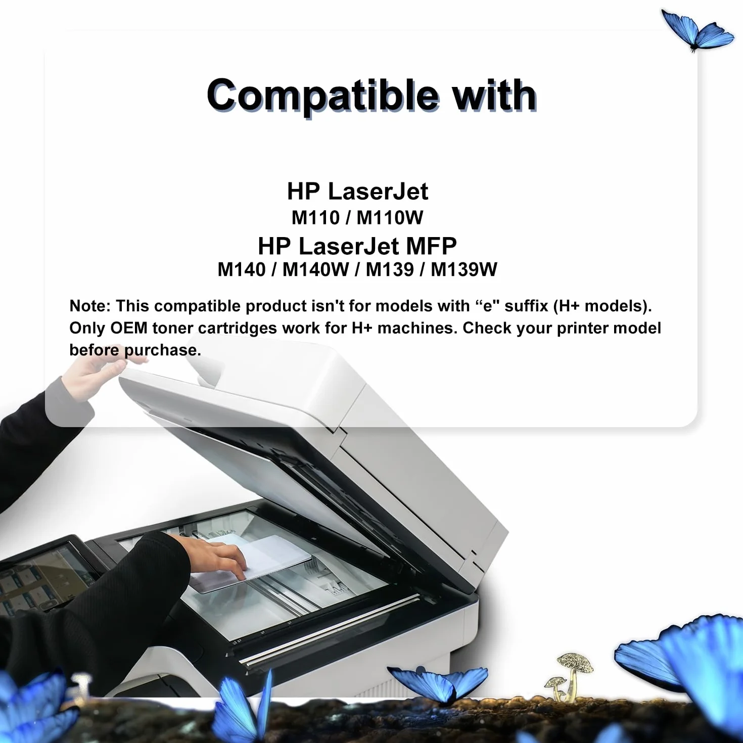 LOSMANN Toner 142A z chipem kompatybilny z HP 142A W1420A do HP Laserjet MFP M140w Toner M110w M110 MFP M140 MFP M139w M139 142X W1420X (1 czarny)
