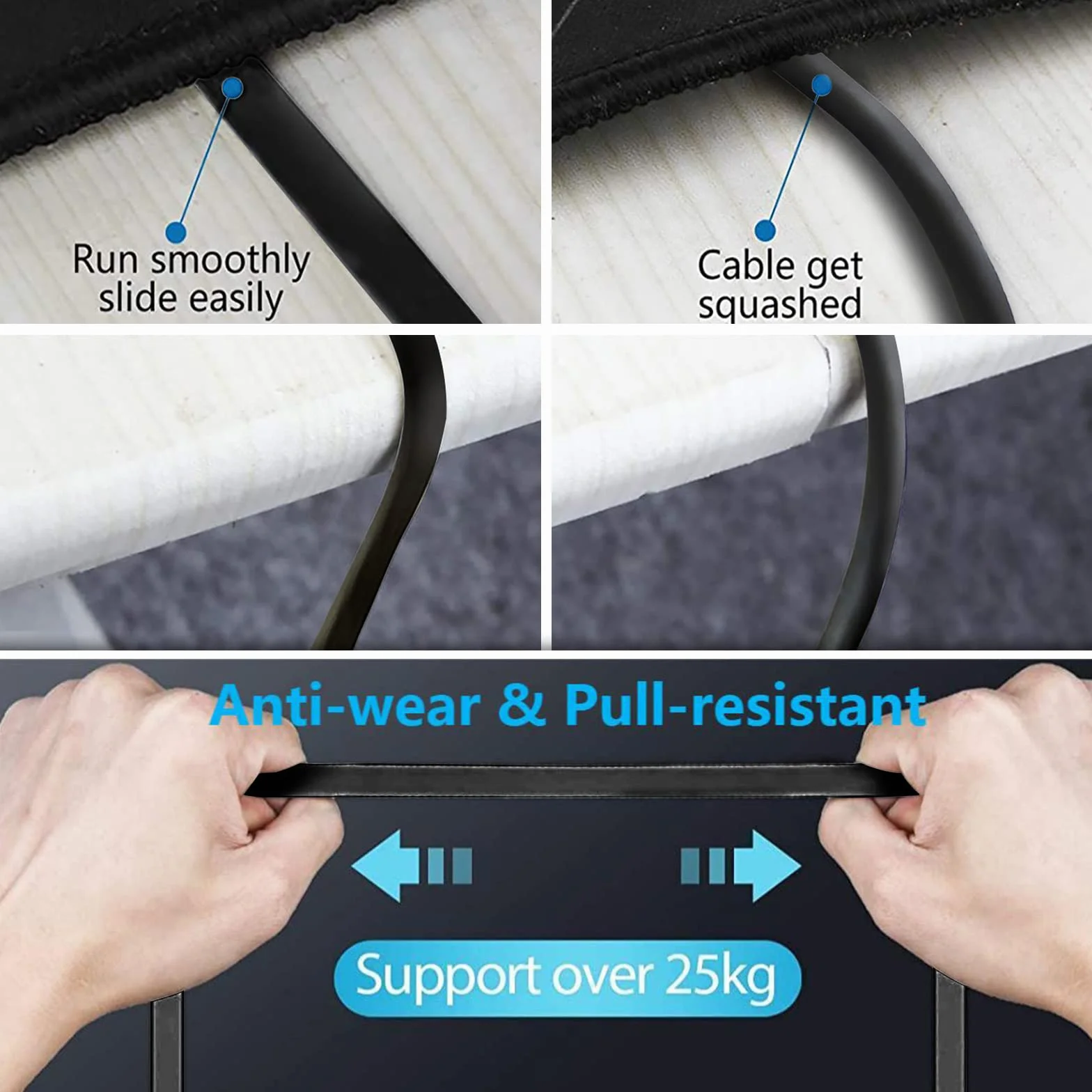 Kabel Ethernet 15m, Cat 6 Kabel Internetowy 15 Metry Płaski O Wysokiej Prędkości 1 Gb/s, Ekranowany Rj45 Gigabit Kabel Lan Czarny Kabel Krosowy Z 15 Klipsami Do Modemu, Routera (15M)