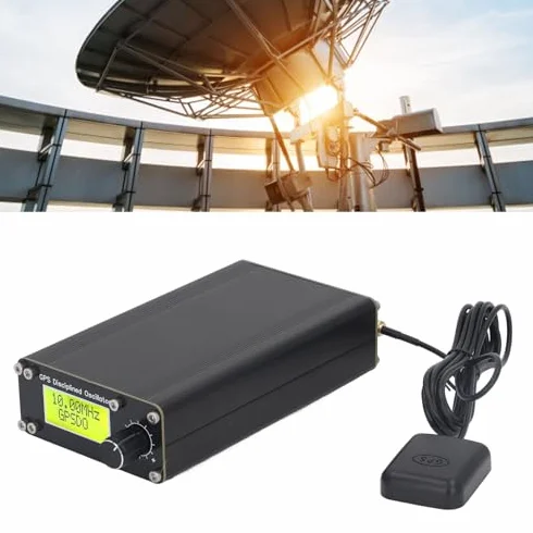 Przenośny Oscylator Zdyscyplinowany GPS Zegar GPSDO OCXO 10 MHz Wyjście Fali Prostokątnej DC12V dla Instrumentów