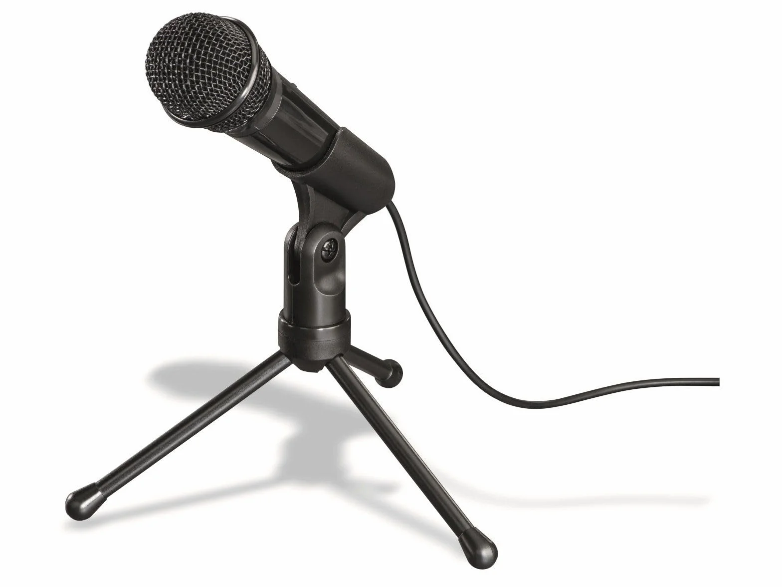 Hama Mikrofon PC z funkcją wyciszania i statywem MIC-P35 (jack 3,5mm, 2200 Ohm, 50 Hz-16kHz, mono, kabel 2,5m) czarny