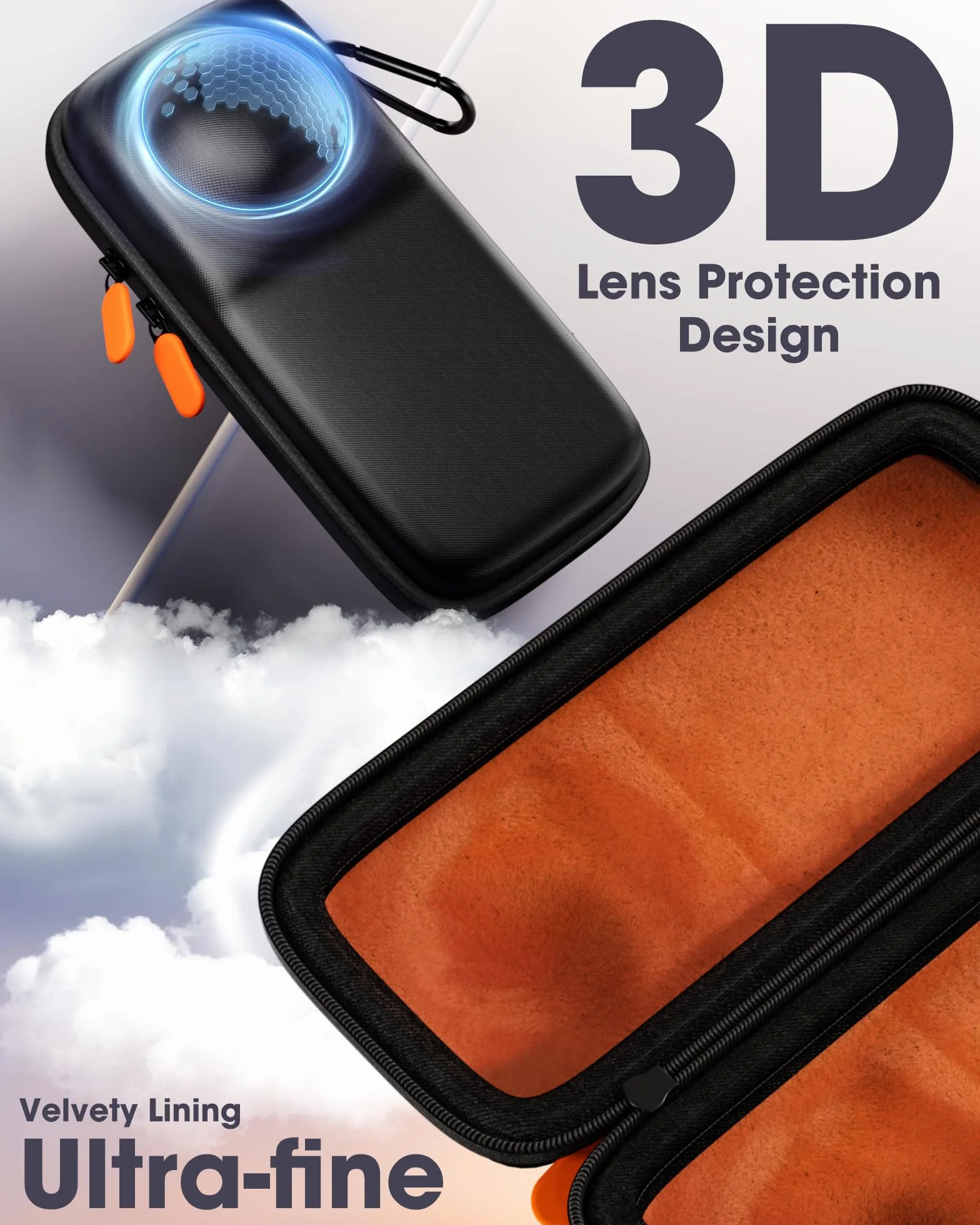 ProCase Futerał ochronny do Insta360 X5 X4, twardy etui podróżny z paskiem