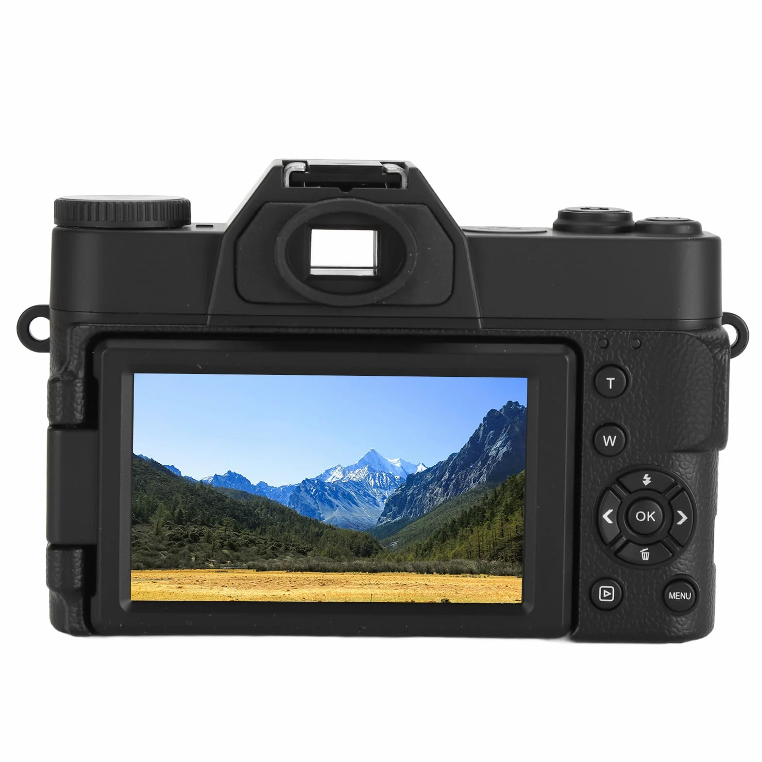 Aparat Cyfrowy, Aparaty Fotograficzne 4K 48 MP, z 3,0-calowym Ekranem IPS z możliwością Obracania o 180°, obsługą 16-krotnego Zoomu Cyfrowego, lampą błyskową i Trybem Urody
