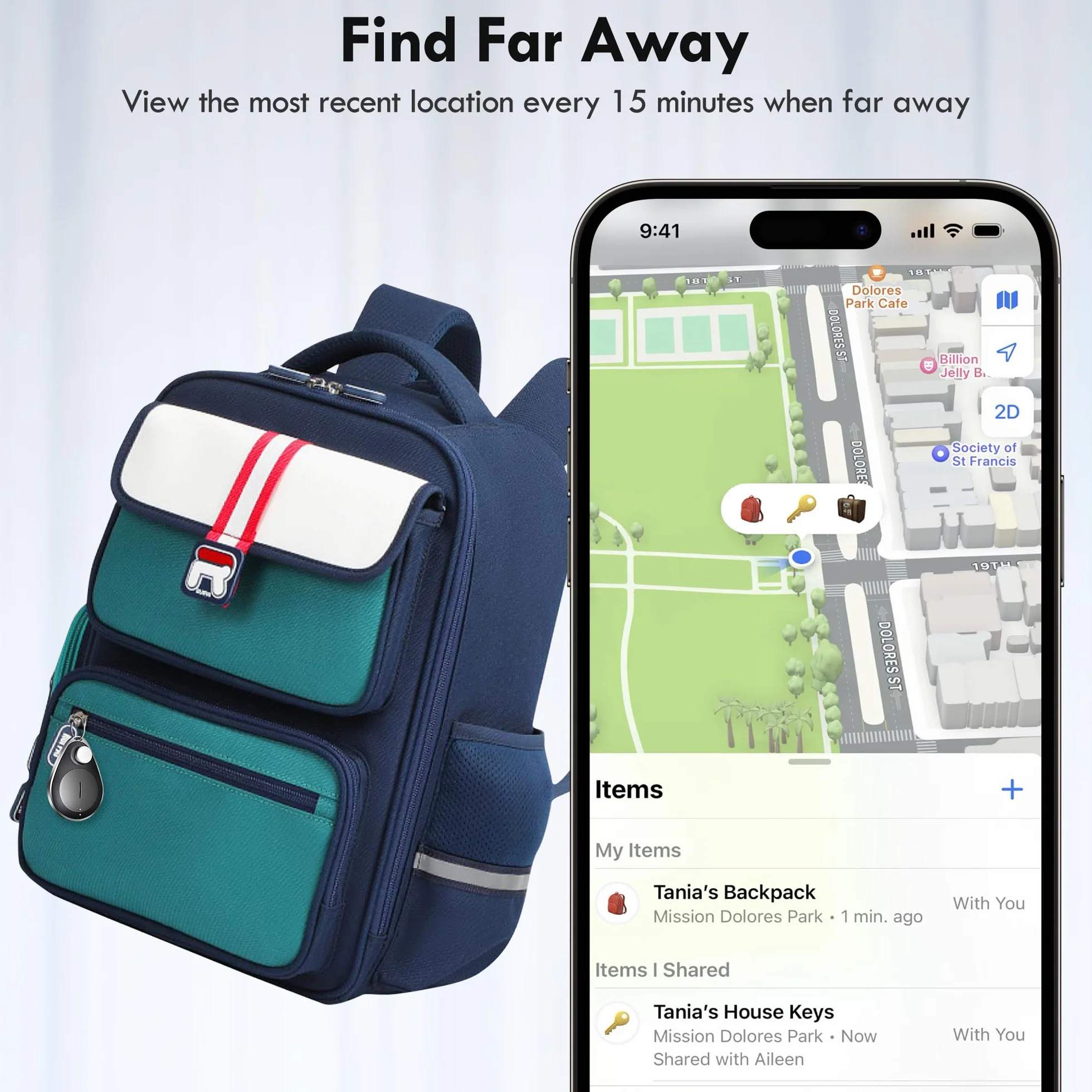 UtagPro lokalizator GPS ukryty, tracker Bluetooth współpracuje z Apple Find My (tylko iOS), wodoodporny, tryb utracony, bez miesięcznej opłaty, certyfikat Mfi, odpowiedni do ubrań, butów, plecaka,