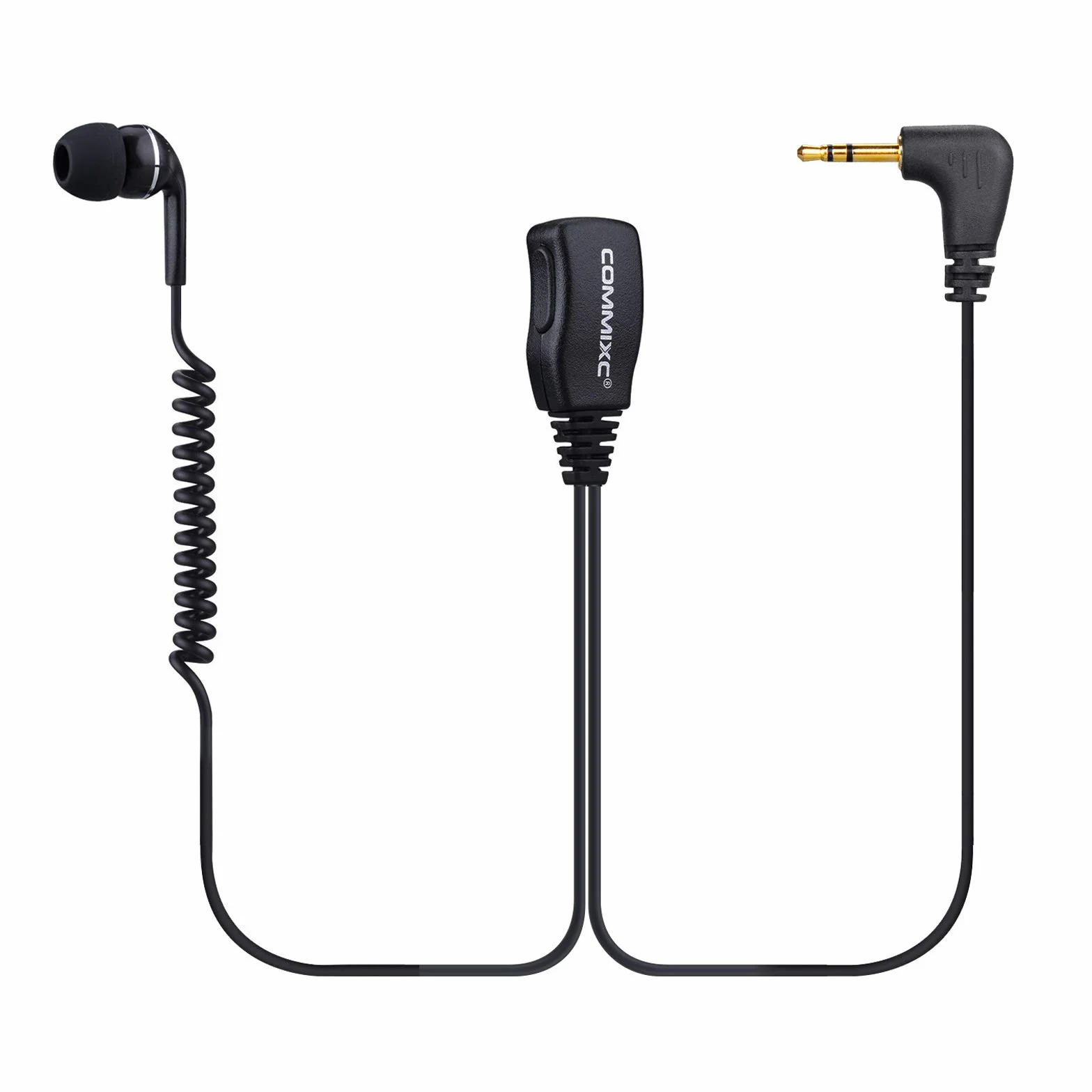 2-pak słuchawek Walkie Talkie, 2,5 mm 1-pinowy dwukierunkowy radiowy zestaw słuchawkowy z mikrofonem PTT, kompatybilne tylko z radiami Motorola Talkabout