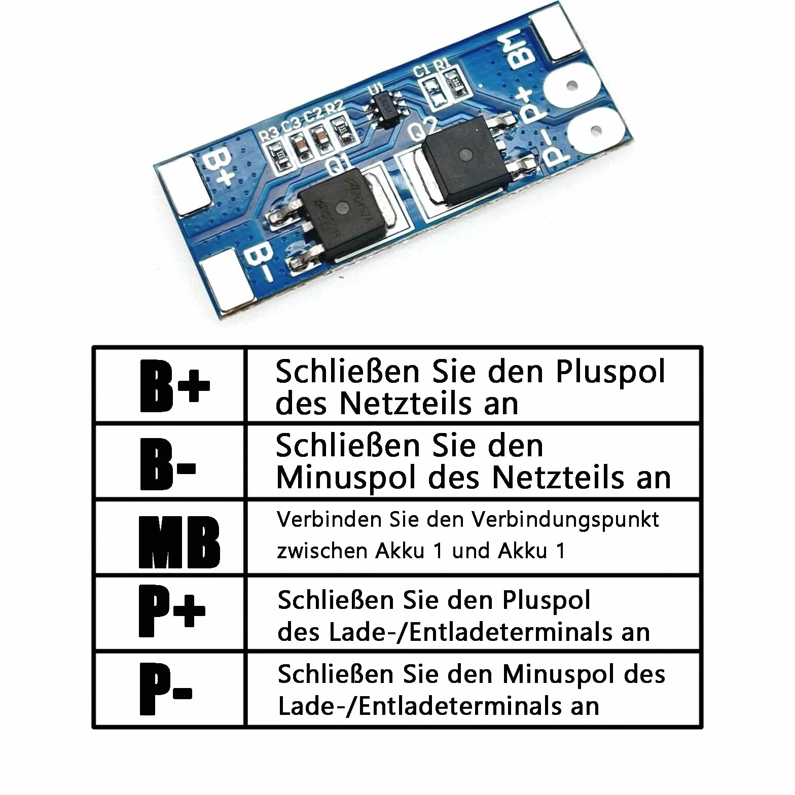Moduł ochrony baterii litowej BMS PCM 2S 7,4V 8A 18650