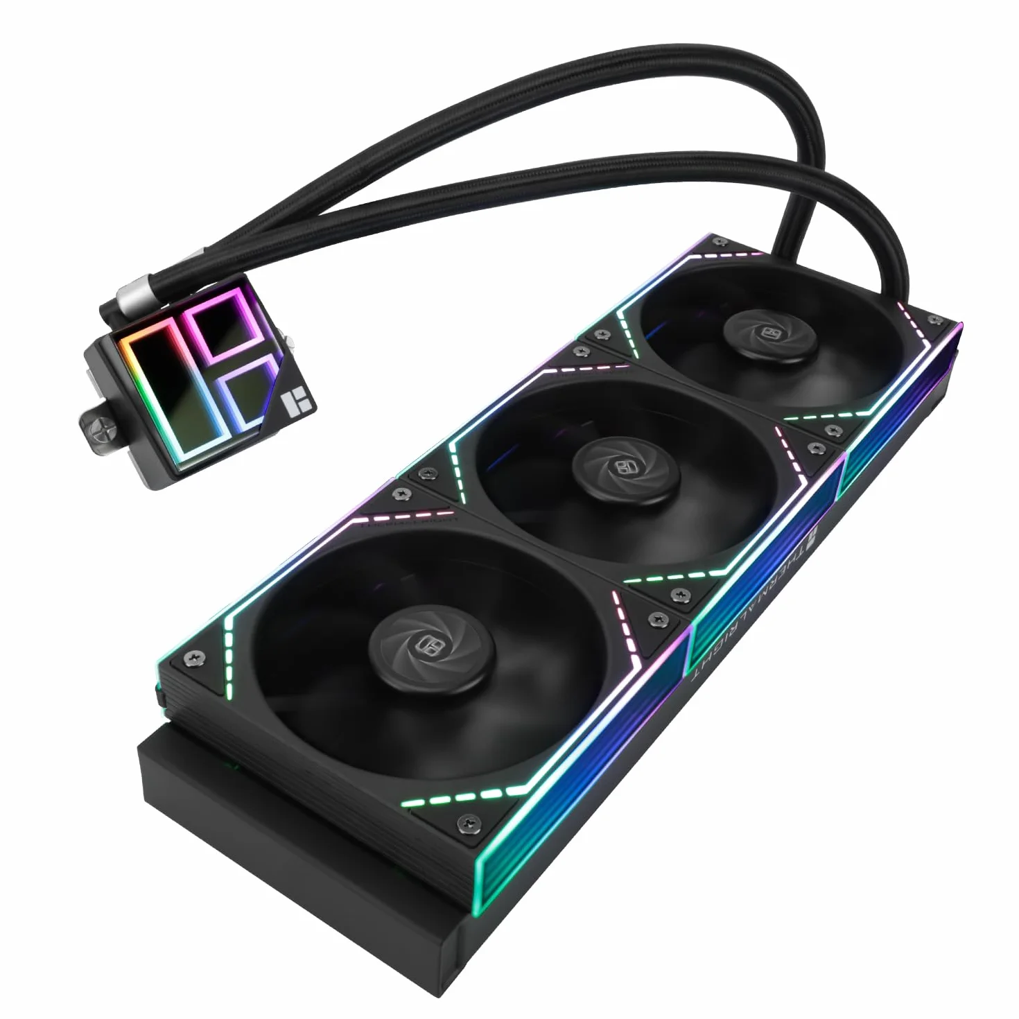 TR Thermalright Frozen Infinity 360 czarna ciecz chłodząca CPU, 360 mm Aio chłodnica Infinity lustro, efekt świetlny, 2000 obr./min, do AM4/AM5, Intel LGA1851/1700/1150/1151