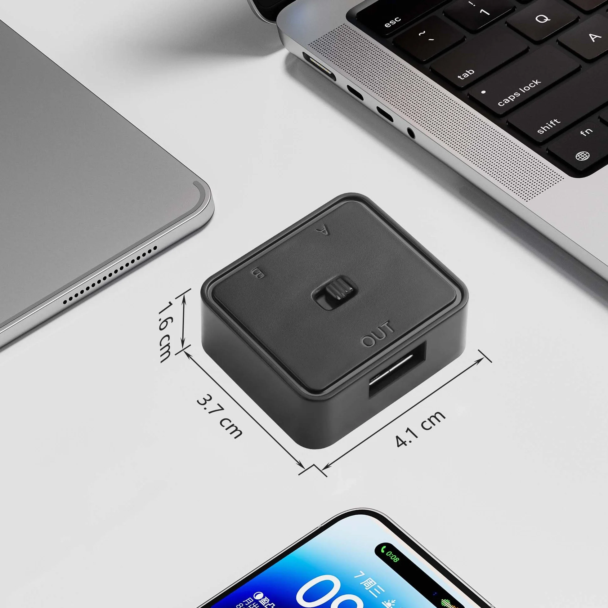 CERRXIAN Przełącznik USB 2.0 1 wejście 2 wyjścia Dwukierunkowy 2 Komputery 1 Urządzenie