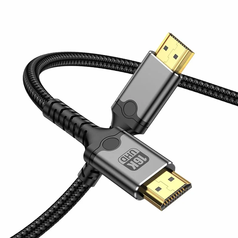 Kabel 16K HD 2.2 o długości 16 m, certyfikat 80 Gb/s, ultra wysoka prędkość 16K przy 60 Hz, 8K przy 120 Hz, 4K przy 480 Hz, HDR, HDCP DSC 1.2a, kompatybilny monitor do gier FreeSync G-Sync 4090
