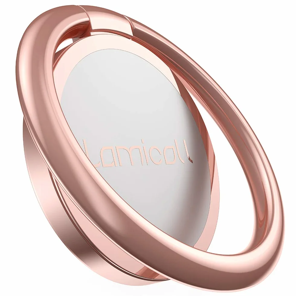 Lamicall uchwyt na telefon, stojak na palec - Uniwersalna regulowana pętla na telefon komórkowy z uchwytem 360 do iPhone 12, 11 Pro Xs Max XR X 8 7 6S Plus, Samsung, Huawei, wszystkie smartfony 4-8"