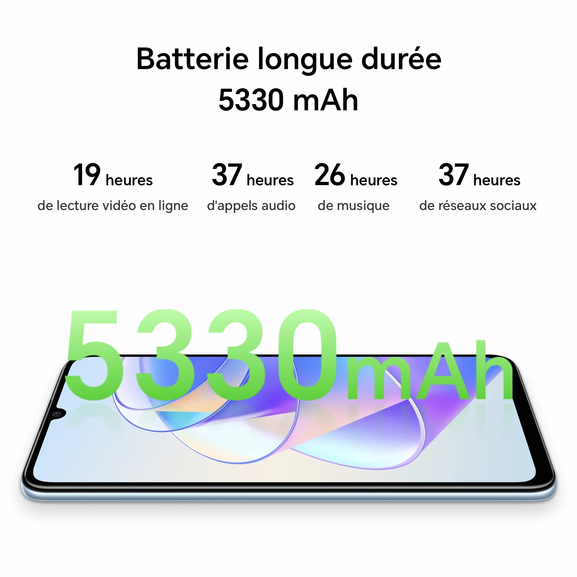 Honor X7A telefon komórkowy, odblokowany, 128 GB, możliwość rozszerzenia, wyświetlacz Fullview 6,74", 90 Hz, akumulator 5330 mAh, szybkie ładowanie 22,5 W, Quad Camera 50 MP, Android 12, NFC, Dual SIM