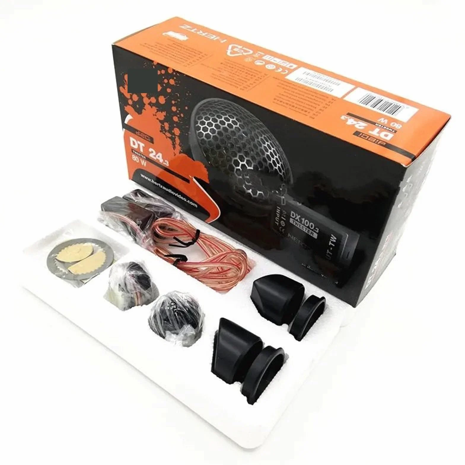Car Audios 1 zestaw 34mm 80W pasuje do głośnika wysokotonowego z kopułką jedwabną Wysoka czułość Gładka mała głowica sopranów Głośnik Samochodowy