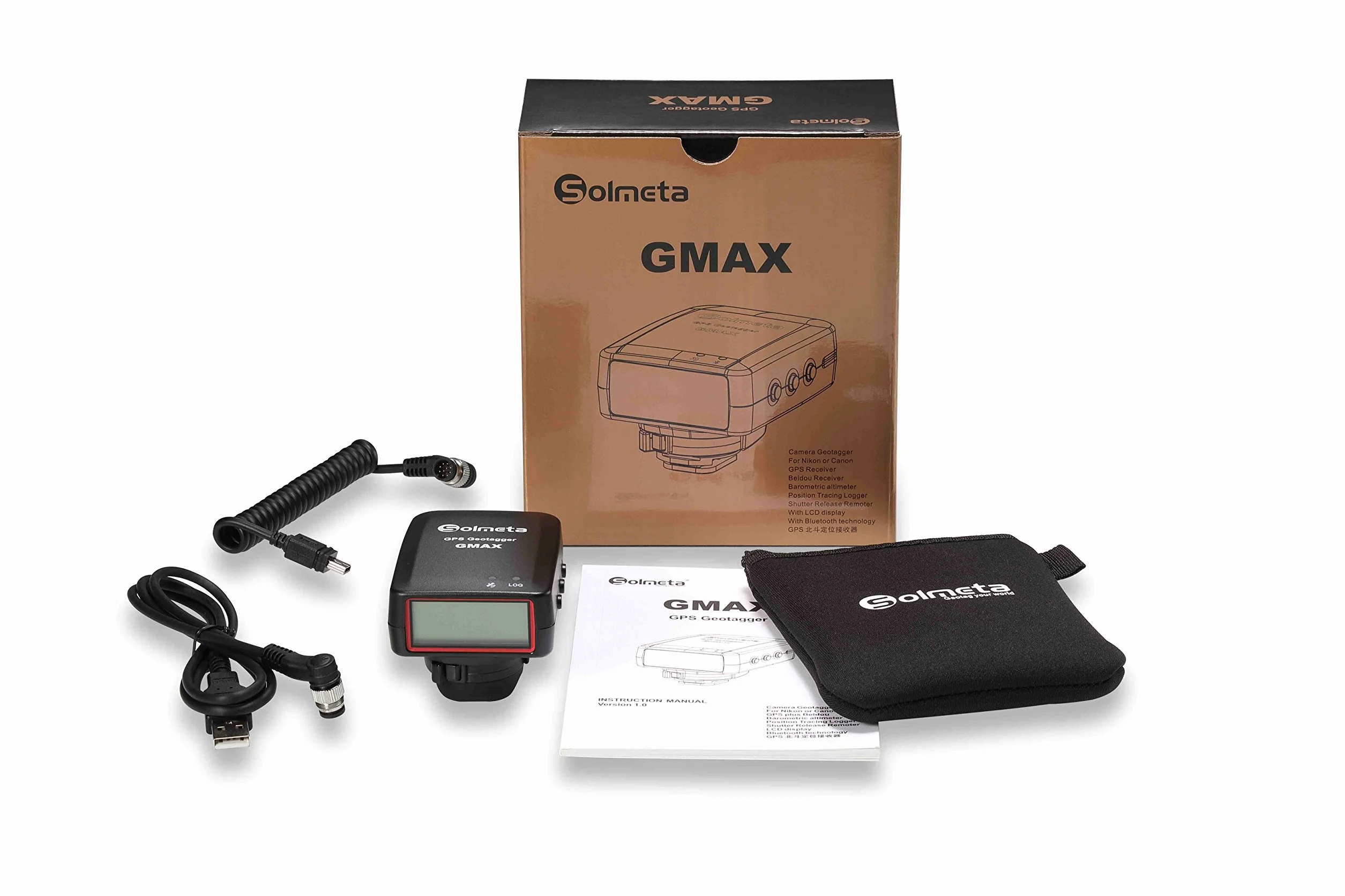 Odbiornik GPS GMAX EOS2 Geotagger z funkcją Bluetooth do Canon GP-E2 i innych funkcji