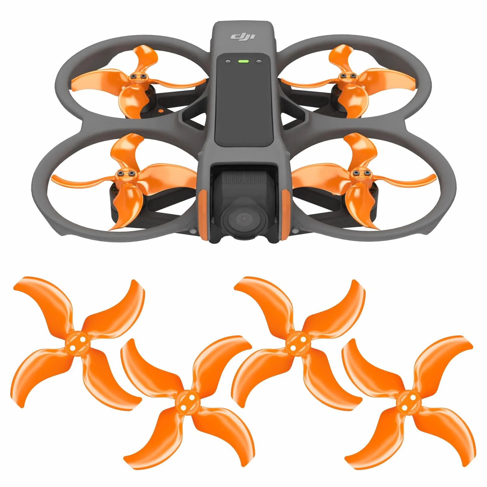 Master Airscrew Śmigła Stealth do DJI Avata 2 - Pomarańczowe, 4 sztuki