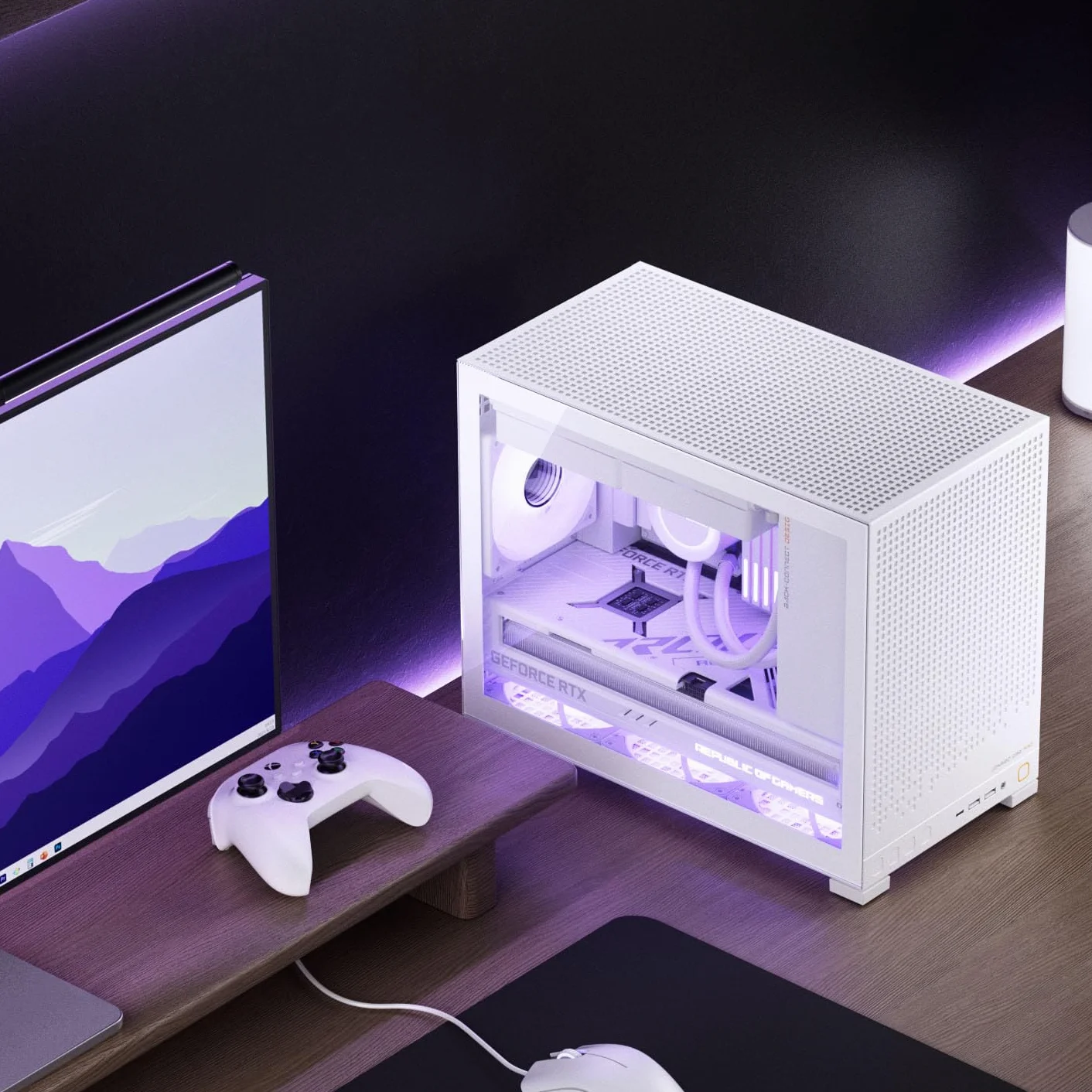 Jonsbo D32 PRO obudowa PC biała – kompaktowa obudowa mATX z obsługą Back-Connect, szkło hartowane, filtr kurzu i chłodzenie High-End