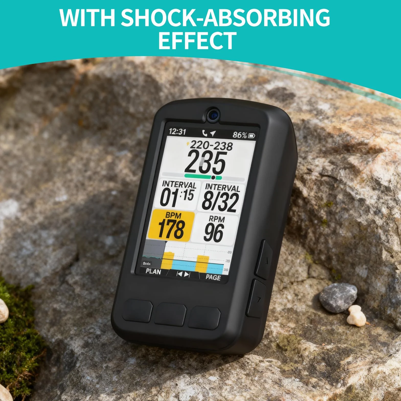 Wahoo ELEMNT ROAM 3 ROAM V3 silikonowe etui ochronne odporne na uderzenia czarne