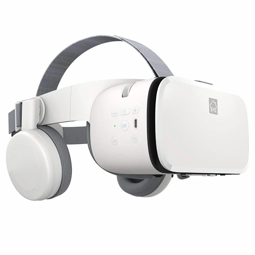 Zestaw słuchawkowy do wirtualnej rzeczywistości, okulary 3D VR do gier mobilnych i filmów i filmów, z pilotem Bluetooth, kompatybilny z telefonem iPhone / Android 4,7-6,3 cala