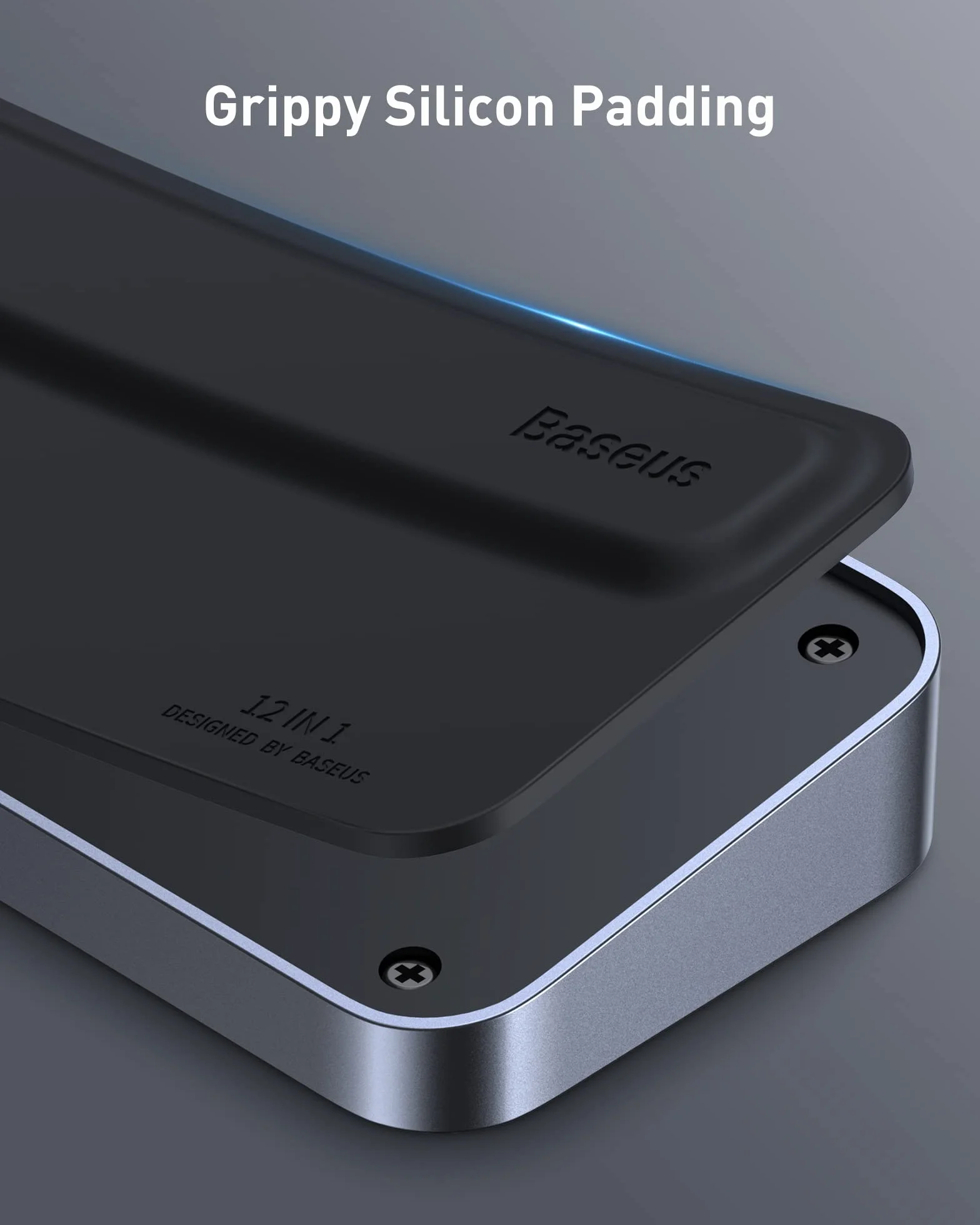 Baseus Stacja dokująca do laptopa Triple Display 12 w 1 z 2 x 4K HDMI, DP, 100 W PD, 3 x USB 3.0, 1 x USB C, Gigabit Ethernet, czytnik kart SD i TF do MacBooków/Dell/HP/Surface/Steam Deck