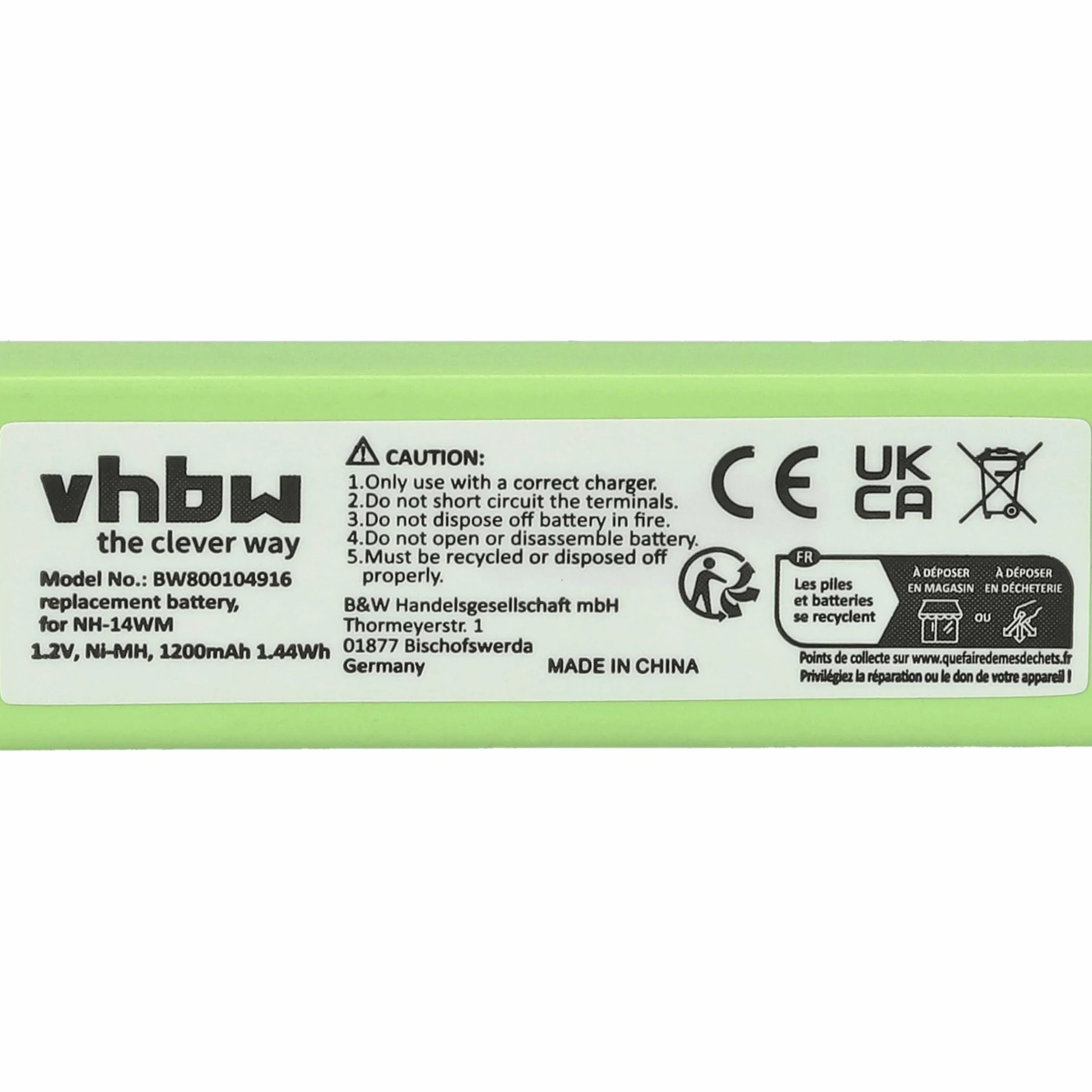 Akumulator zamienny do odtwarzacza MP3 1200 mAh 1,2 V NiMH NC-5WM GP14M SL-CT700 NH-9WM NC-6WM