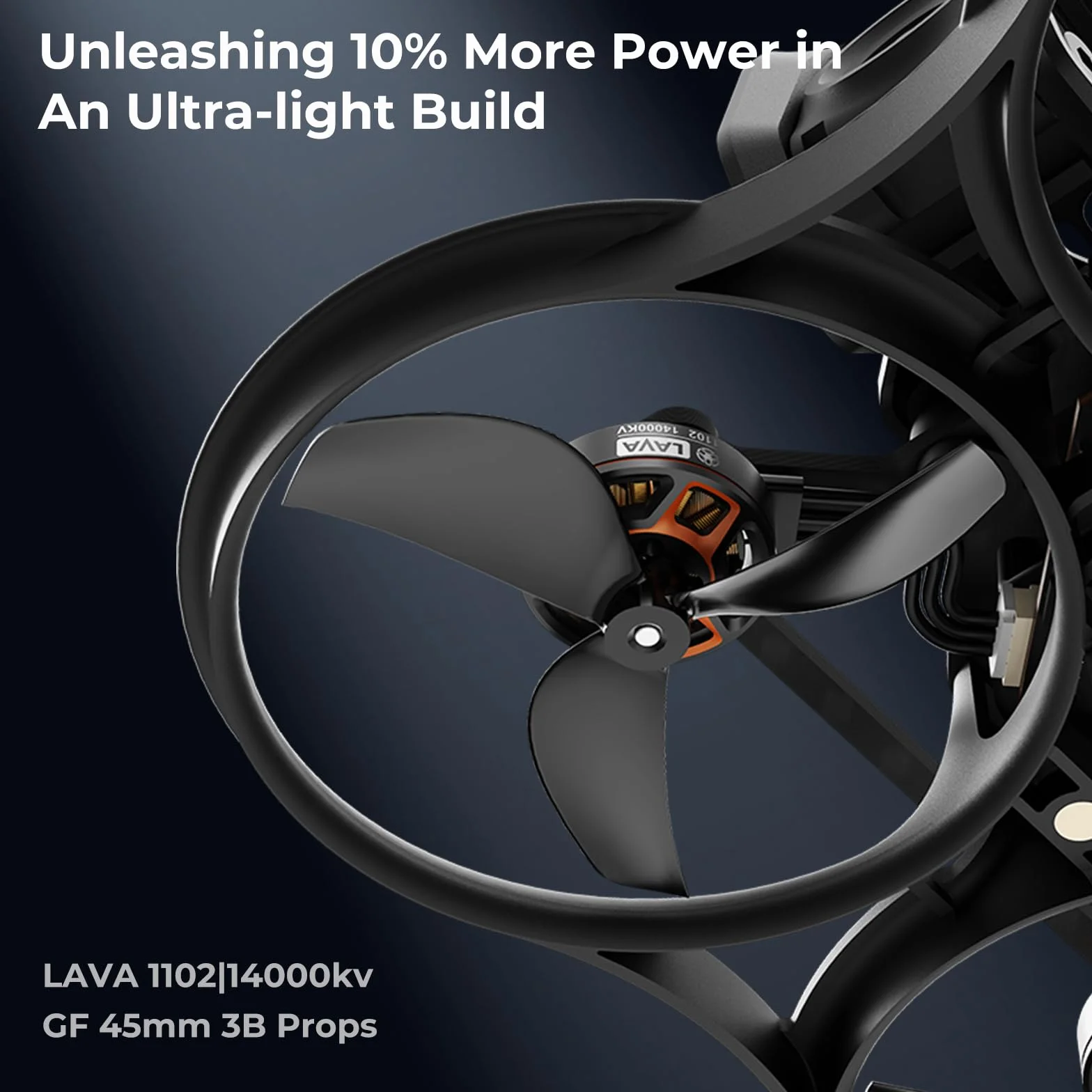 BETAFPV Pavo Pico II 2S Cinewhoop with HD VTX Bracket II for O4/O4 Pro | 6.5min Flight Time, Compatible with F4 2S 20A AIO FC, 1102 14000KV Motor, for Cruising Indoors Outdoors - PNP ELRS