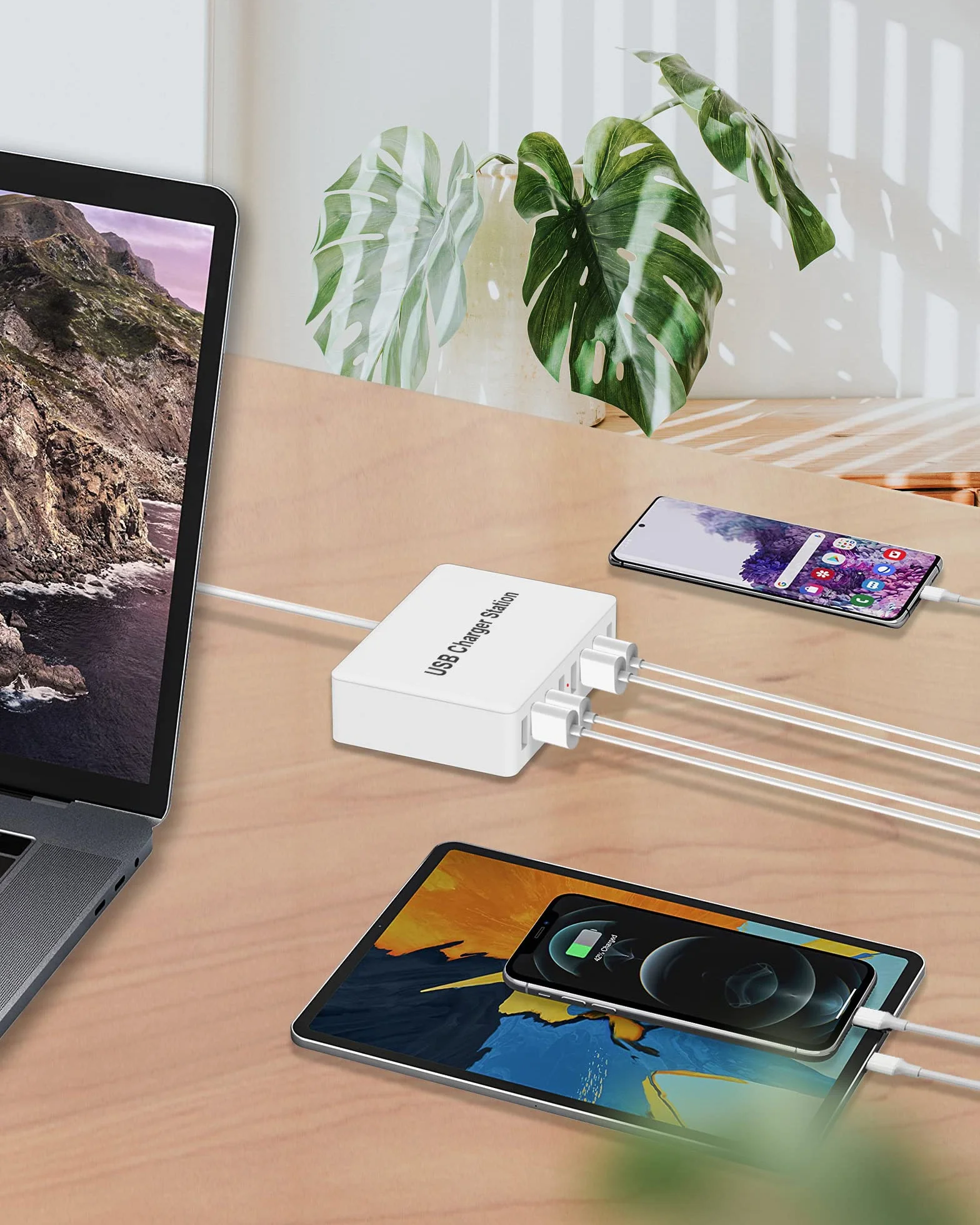 Ładowarka USB wielokrotna, Rsydmny 50W Ładowarka USB 8-portowy zasilacz USB, 5V 10A Stacja ładowania USB-A do wielu urządzeń, Stacja ładująca USB dla iPhone 15/14/13 Pro Max iPad Samsung S23, Huawei