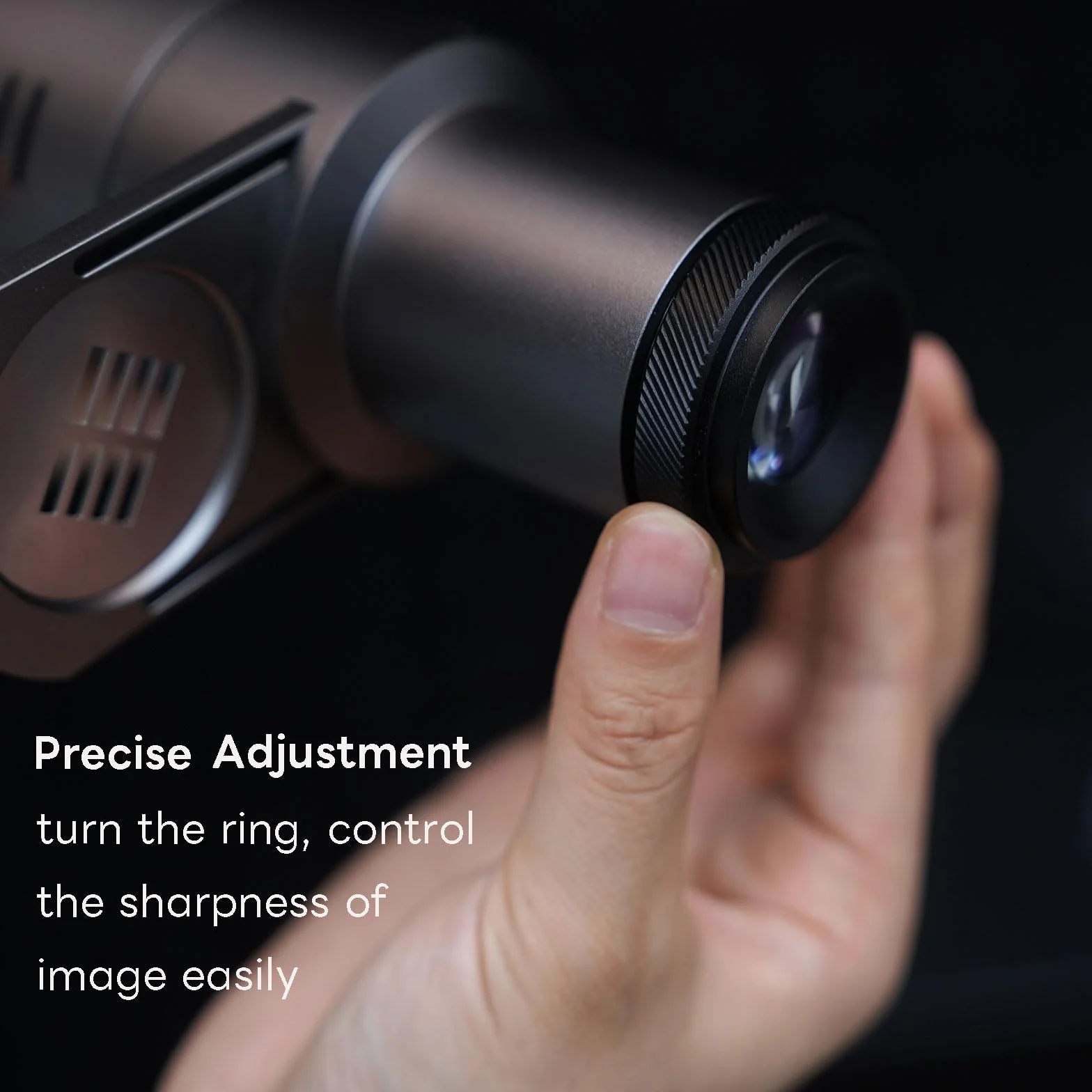 DF DIGITALFOTO Mini Optyczny Snoot Projector, Photo Spotlight Attachment z Mocowaniem Zhiyun/Ulanzi/Godox, 33 Gobos, Magnetyczna Rama, Kompatybilny z ZHIYUN CINEPEER CX100, Godox ML100Bi/ML60IIBi