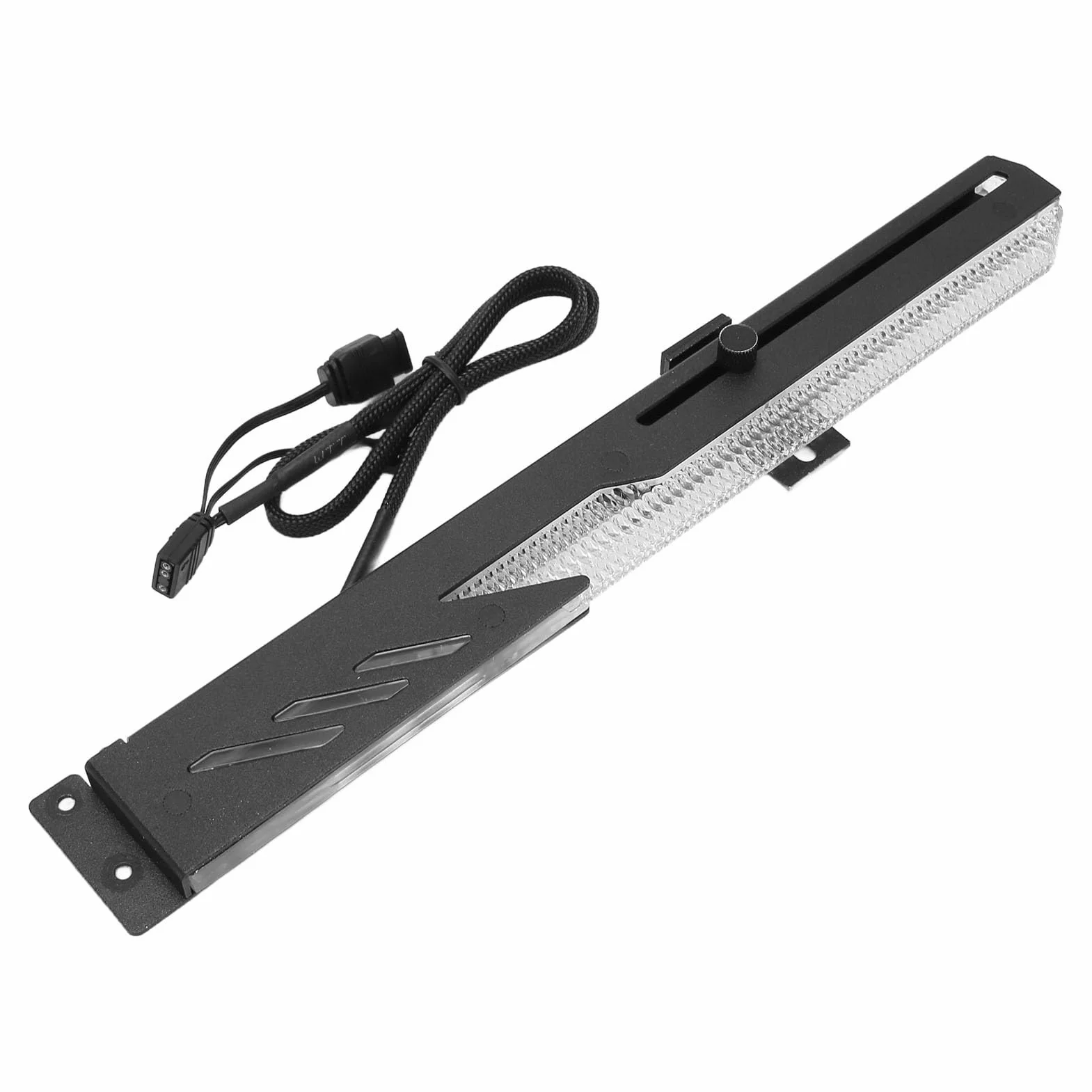 Uchwyt Karty Graficznej GPU, Regulowany Przesuwny ARGB 3Pin 4Pin, Wspornik Zwisu Karty Graficznej, Uchwyt GPU do Stacjonarnej Karty Graficznej