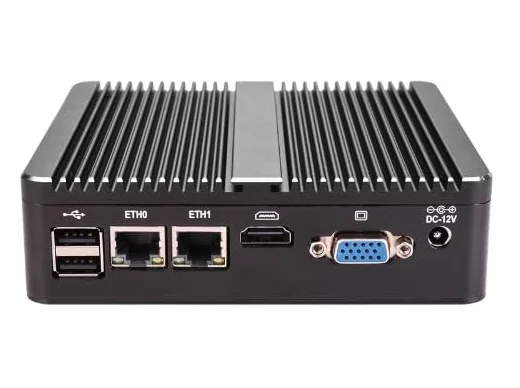 Bez wentylatora zapora sieciowa mini PC, Intel Core i3-3215U, 2 rdzenie i 2 wątki, wbudowany chip karty sieciowej Realtek RTL8111H, obsługa 1 x DDR3L, 2 x COM, 1 x interfejs HDMI (bez pamięci