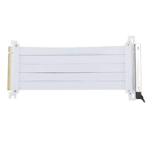 Kabel Pionowy PCIE 5.0 X16, Karta Graficzna PCIE 5.0 X16 o Szybkości 128 Gb/s, Elastyczny Kabel Przedłużający do Pionowego Montażu Karty Graficznej, Kompatybilny z