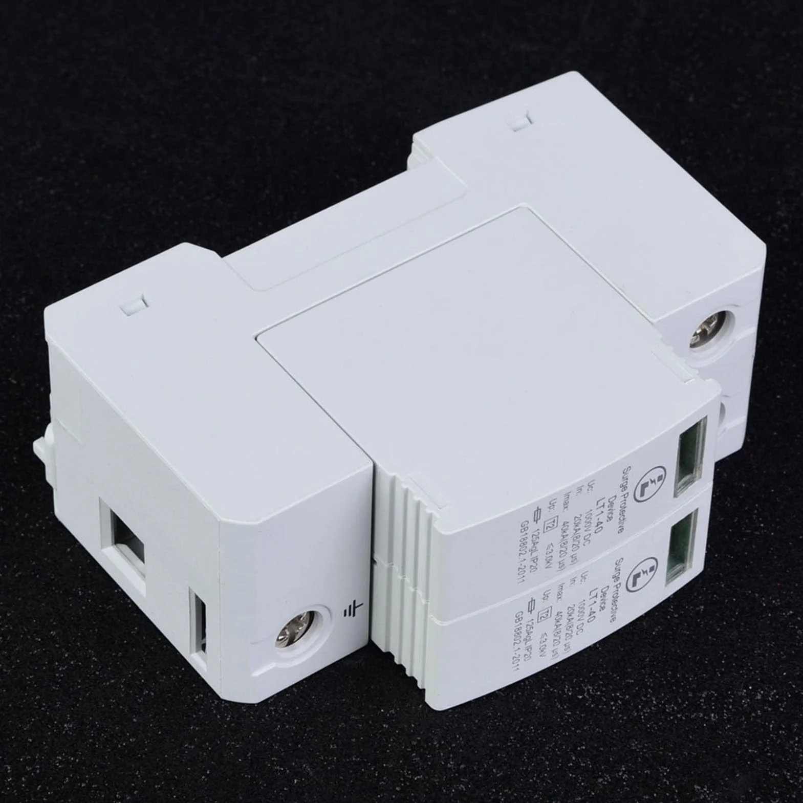 Ogranicznik Przepięć 2P DC 1000V Ogranicznik Niskiego Napięcia Ogranicznik Przepięć 36MM Instalacja na Szynie Zastosowanie z Wyłącznikiem(20/40KA)