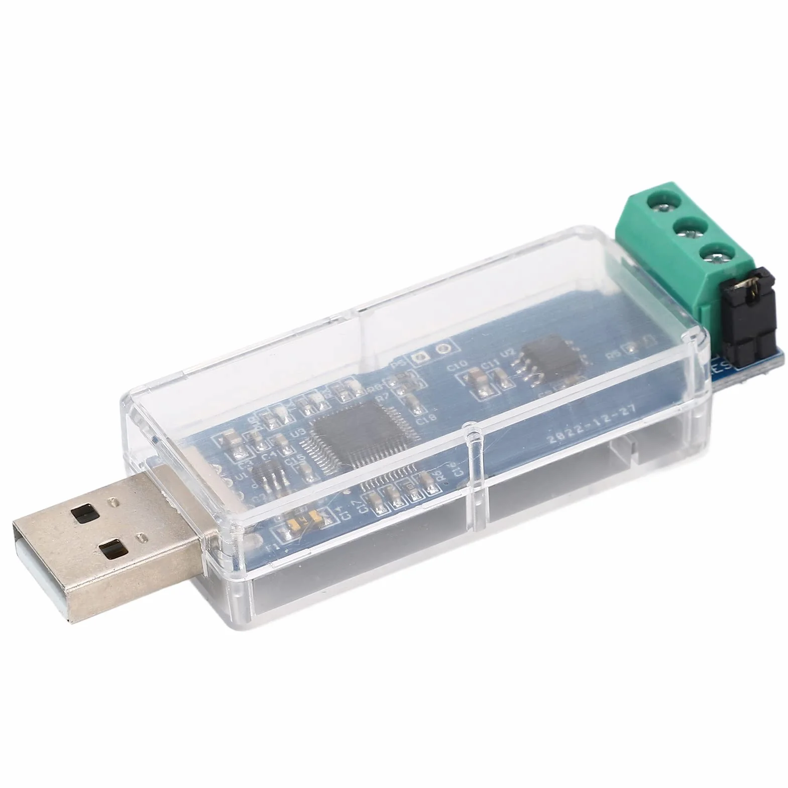 Moduł konwertera USB na CAN, adapter konwertera USB na CAN, 3-kolorowy wskaźnik stanu LED, nieizolowany chip, prędkość transmisji USB do CAN, kabel USB do CAN, kabel USB