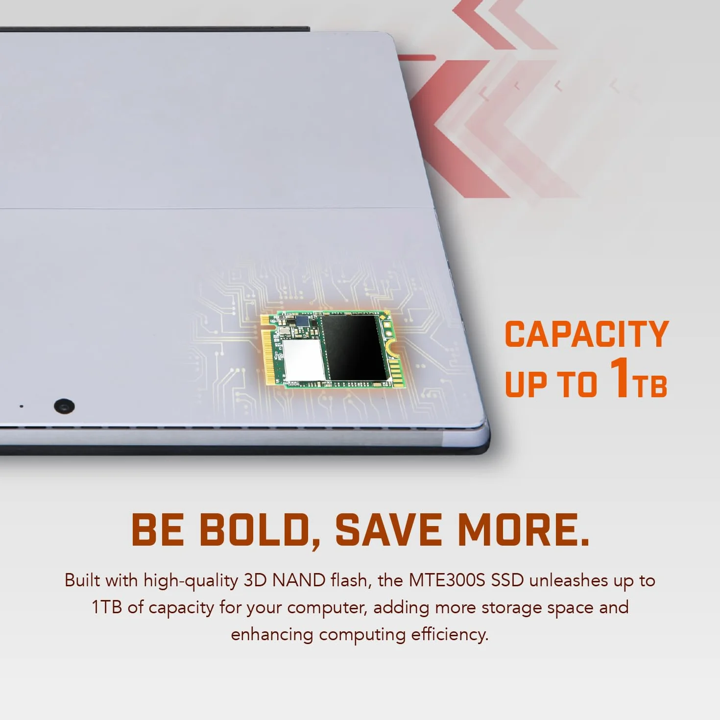 Transcend MTE300S 512GB M.2 2230 NVMe PCIe Gen3x4, 3D TLC, DRAM-Less, do 2000/1,050 mb/s, wewnętrzny dysk SSD do gier podręcznych, ultrabooków i NUC