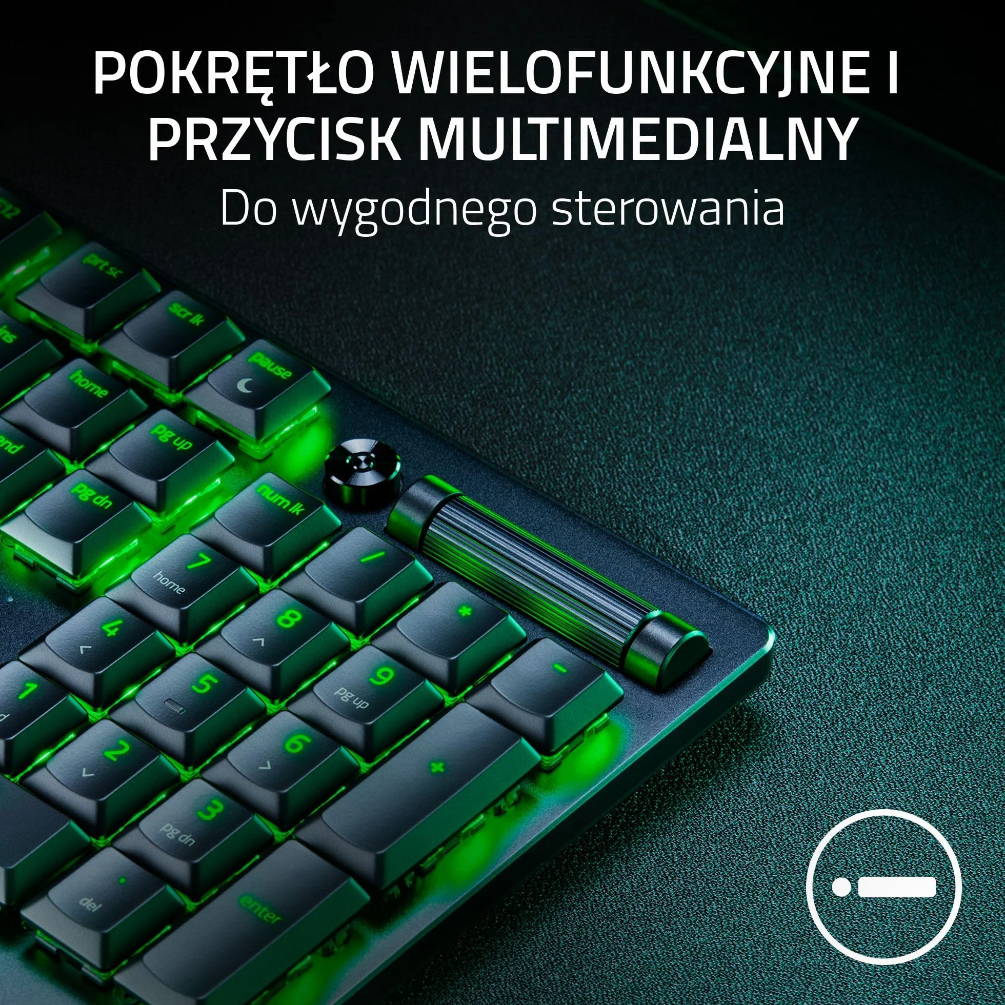 Razer DeathStalker V2 (Red Switch) – niskoprofilowa klawiatura optyczna do gier (liniowe przełączniki optyczne, HyperSpeed Wireless, USB-C, laserowo wycinane nasadki klawiszy), układ QWERTY US, czarna
